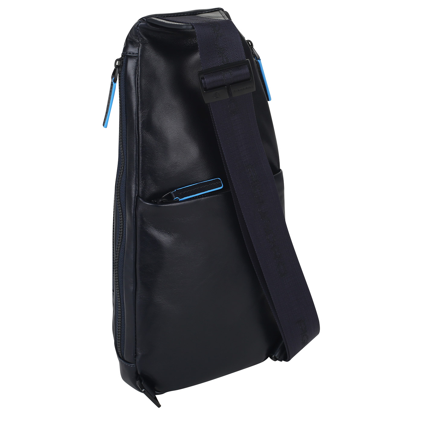 Кожаный рюкзак на одно плечо Piquadro Blue square