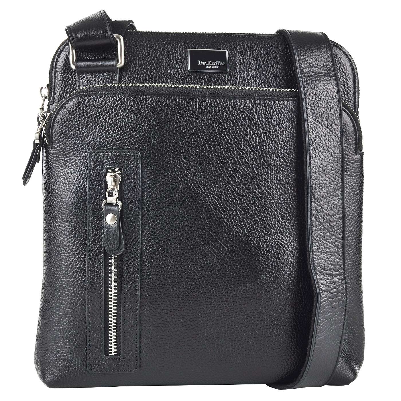 Мужская кожаная сумка через плечо Dr. Koffer 