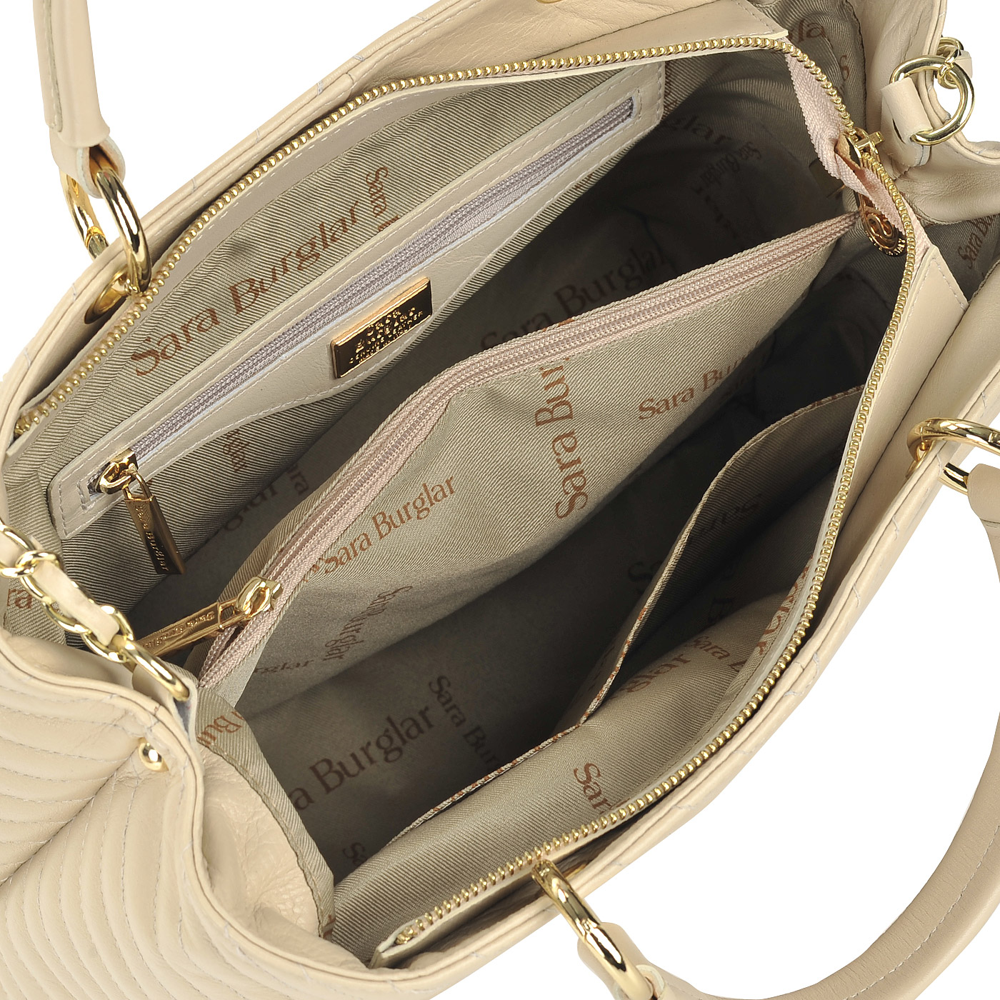 Стеганая женская сумка со съемными ручками Sara Burglar Giola