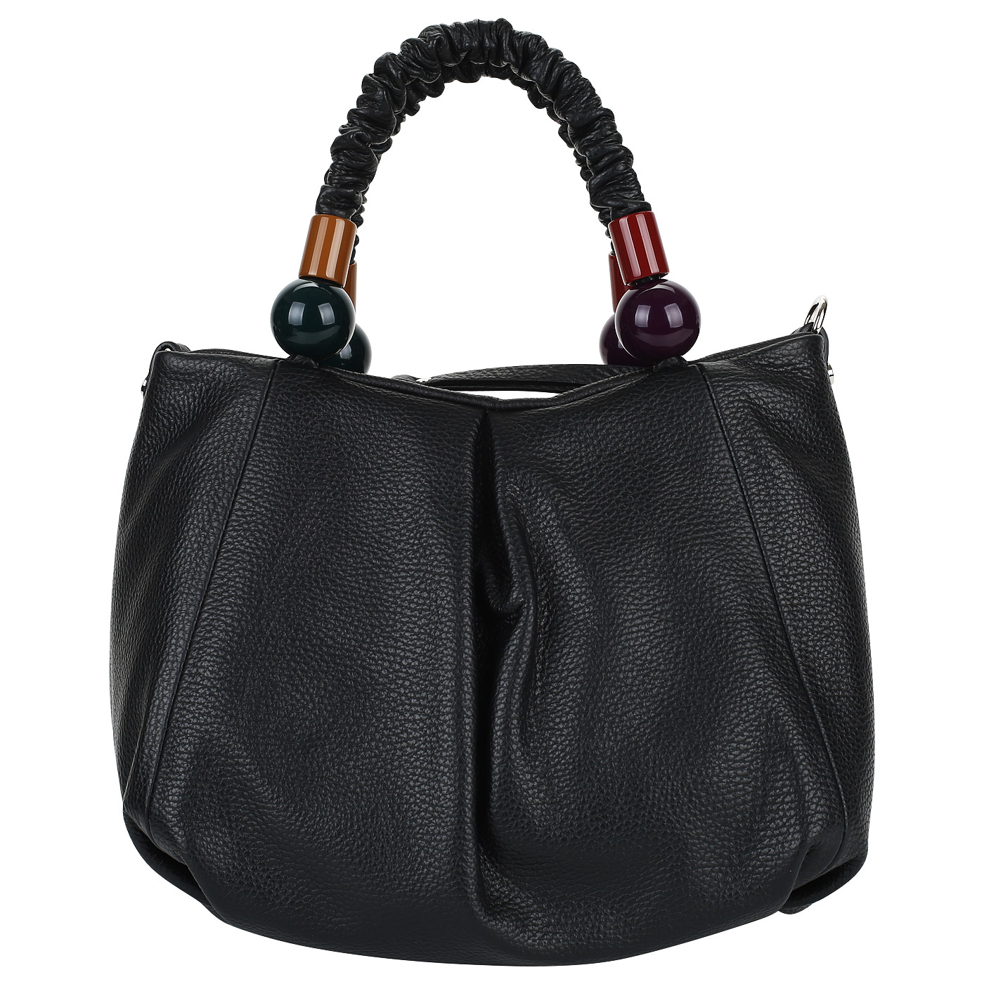 Roberta Gandolfi Черная кожаная сумка