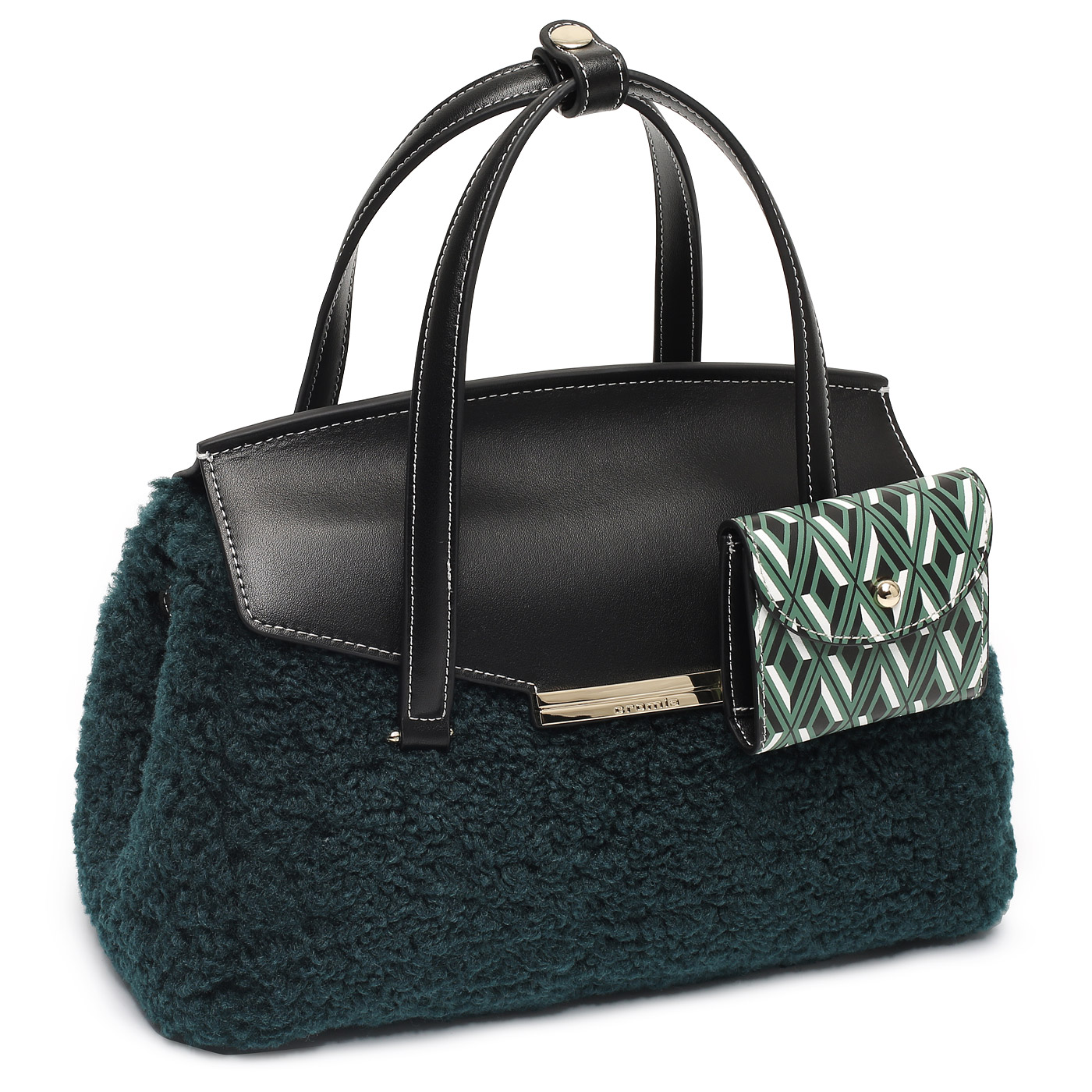 Меховая сумка с брелоком Cromia Isabel