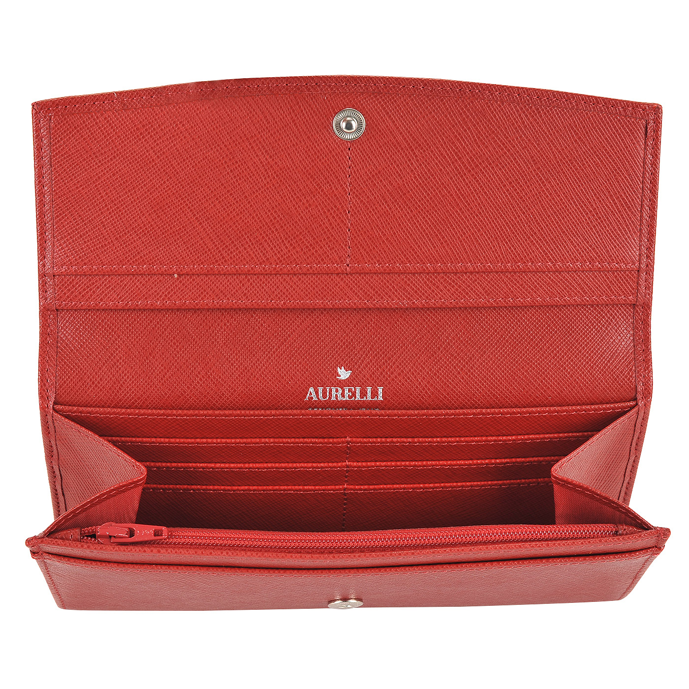 Женское портмоне из натуральной сафьяновой кожи Aurelli Alba