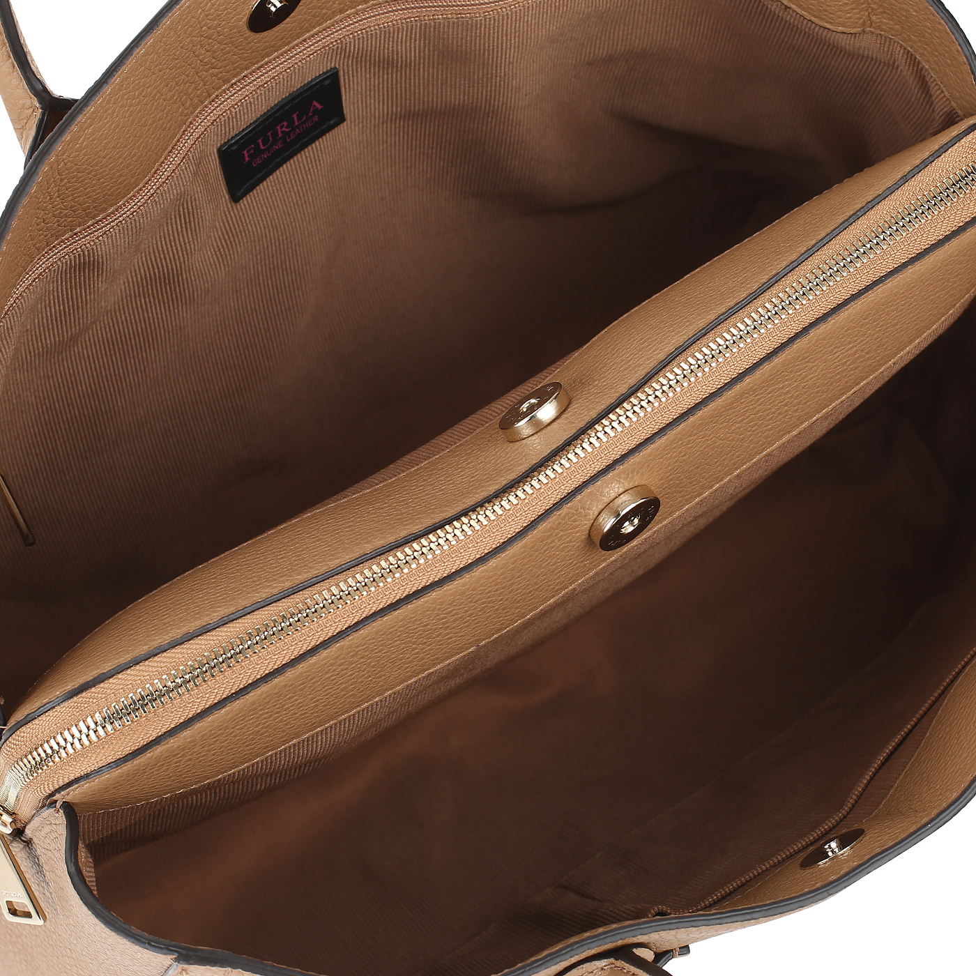 Кожаная сумка с тремя отделами Furla Alba