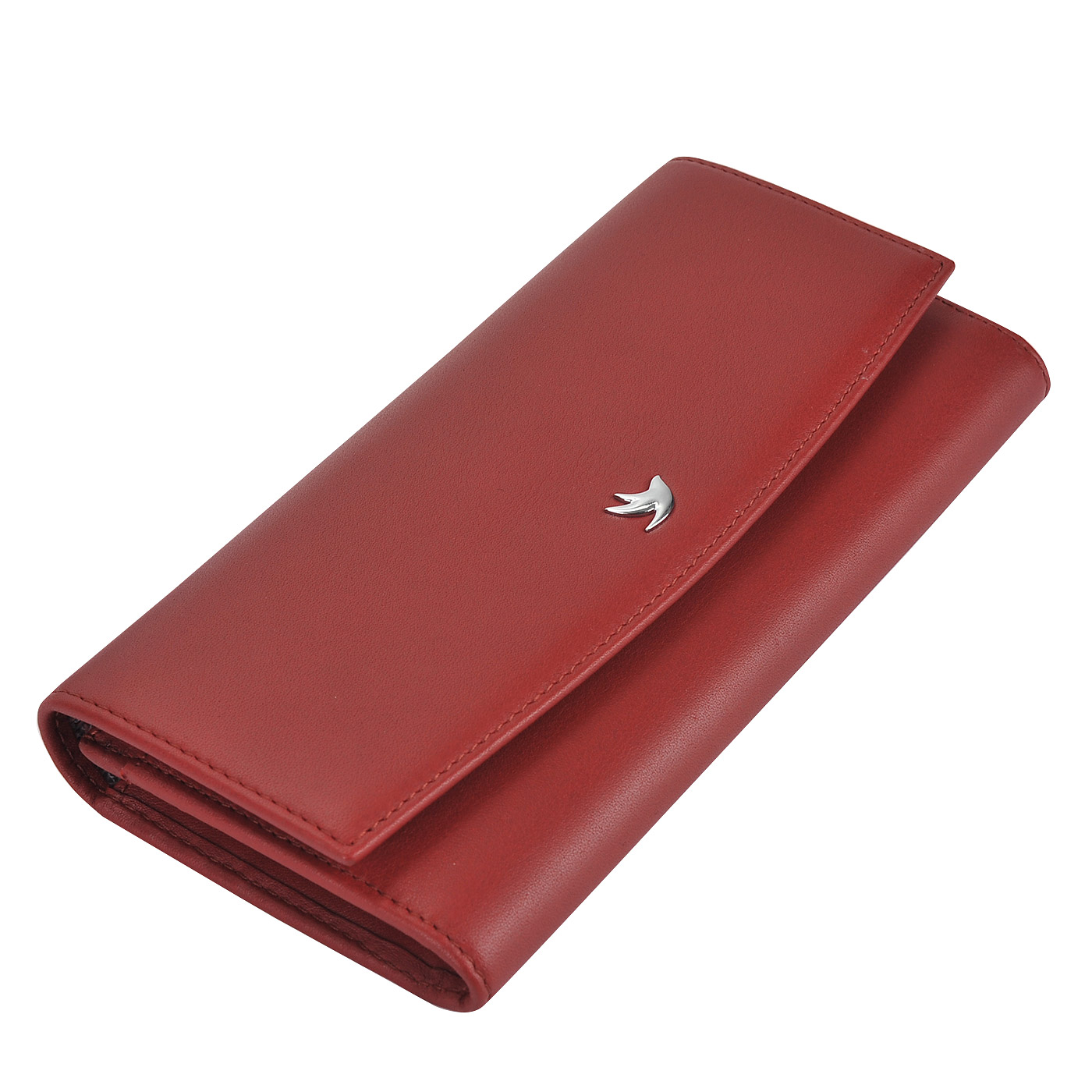 Женское кожаное портмоне с откидным клапаном Aurelli Luna fiore