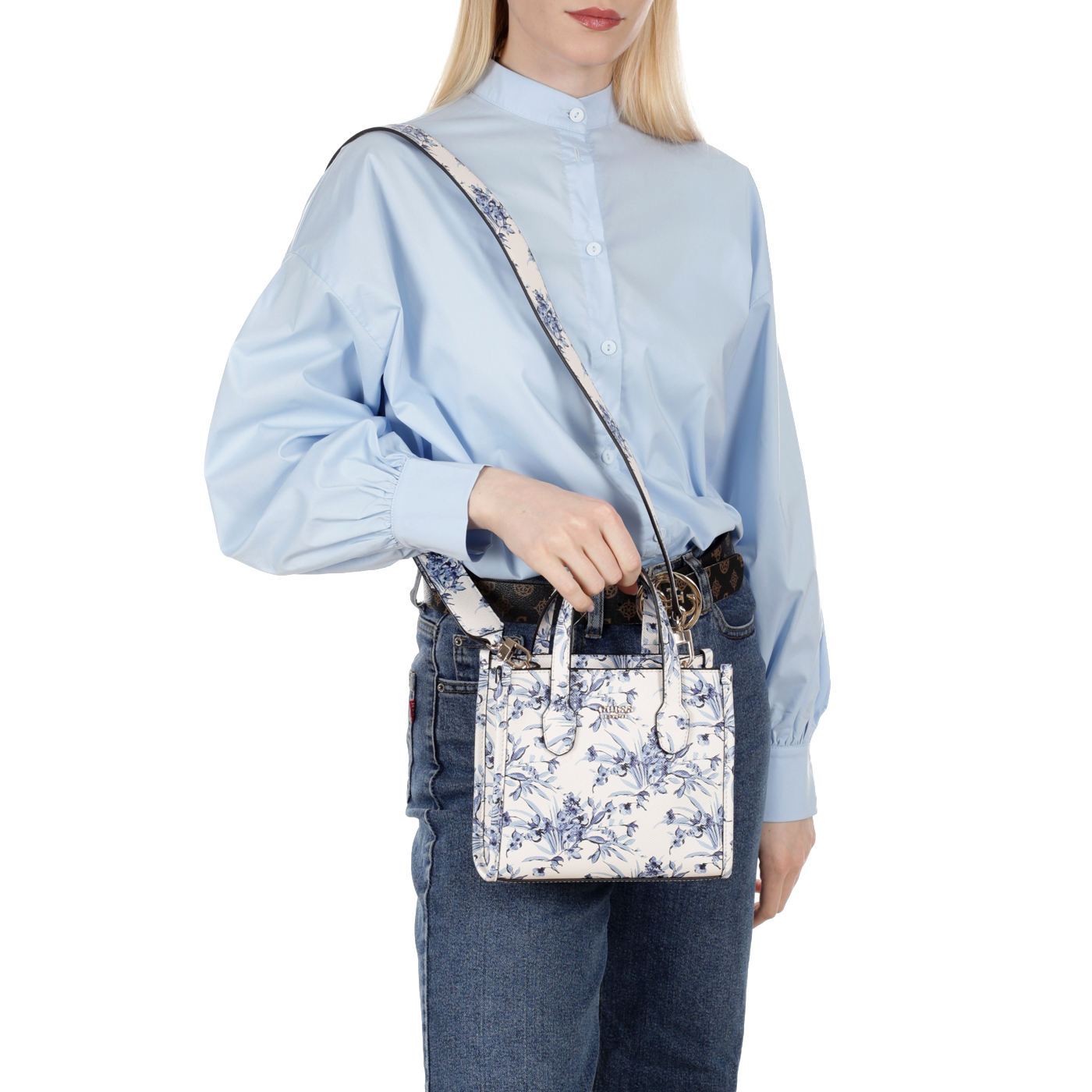 Сумка с короткими ручками Guess Silvana