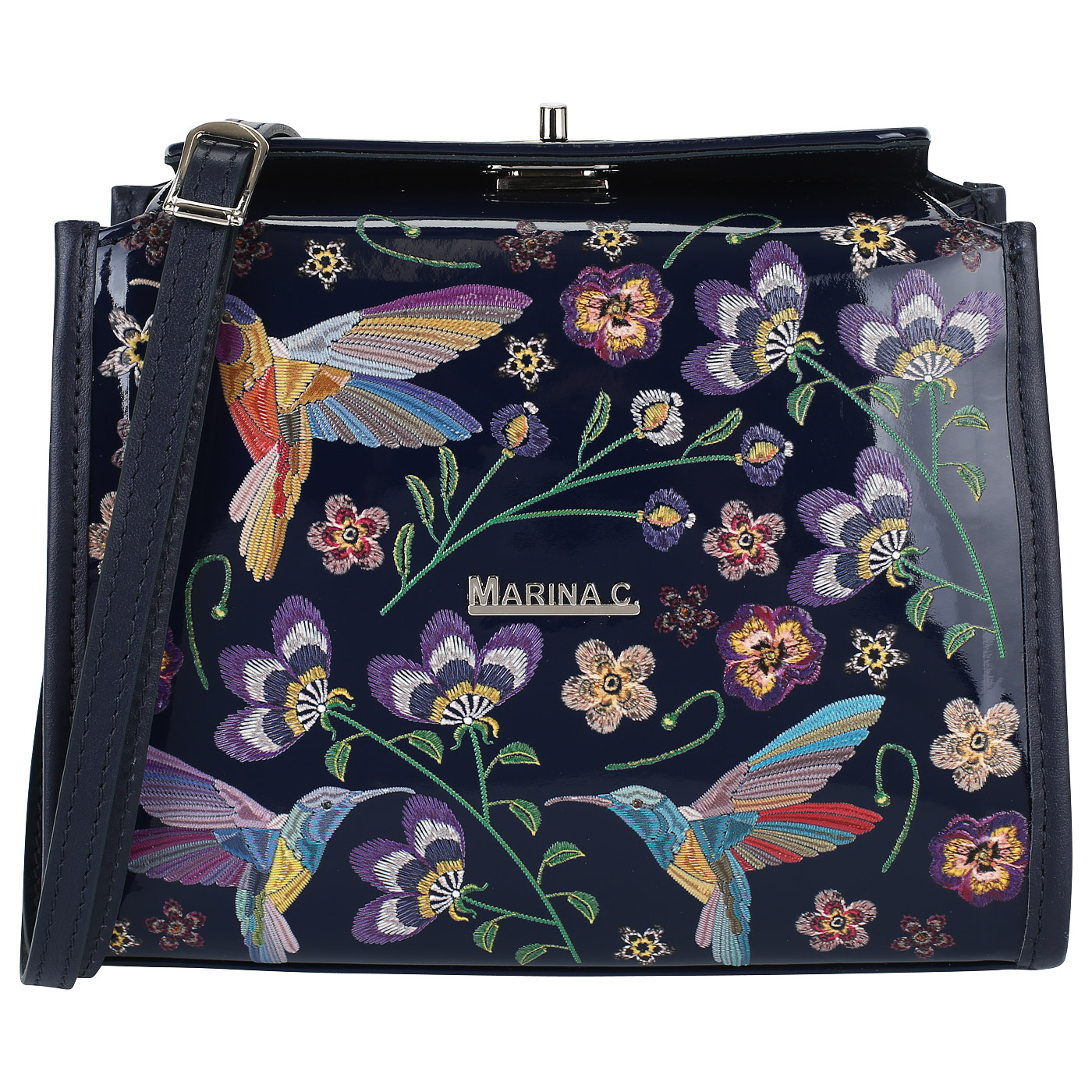 Marina Creazioni Лаковая сумочка через плечо