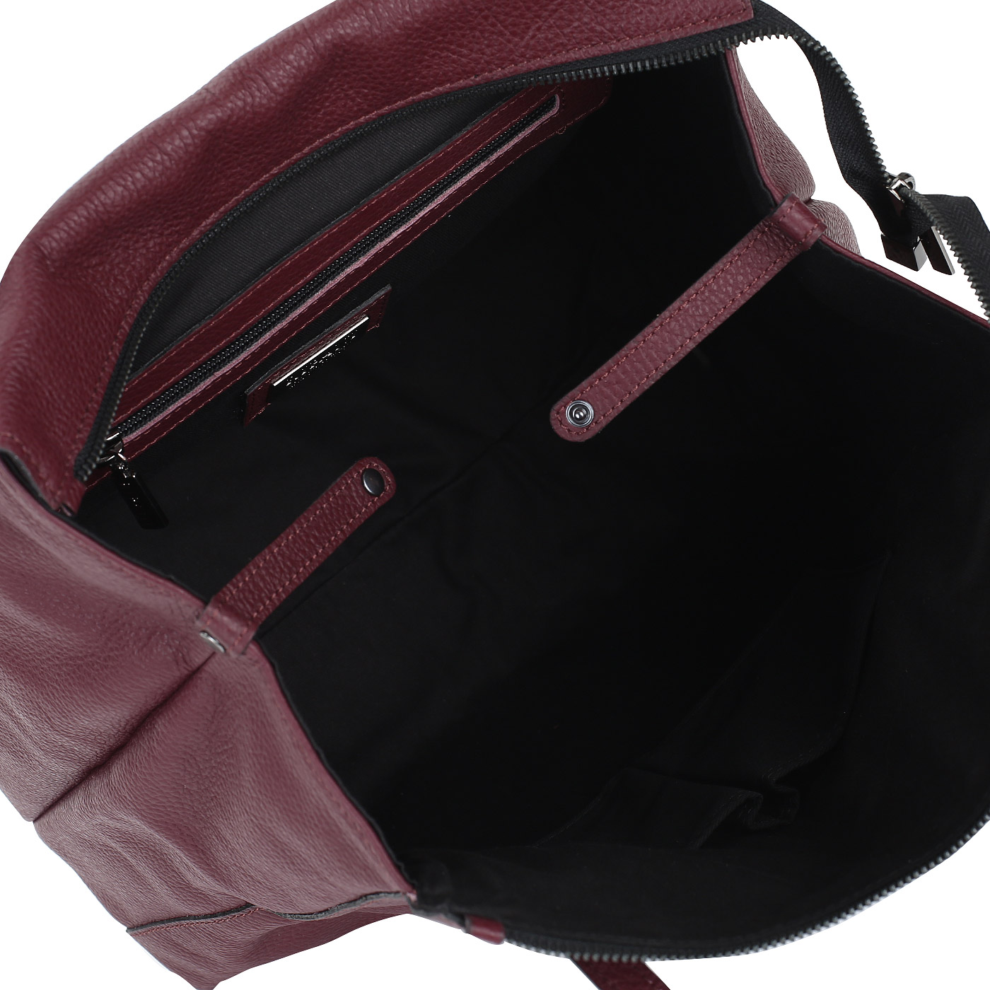 Бордовая кожаная сумка Ripani Zamia