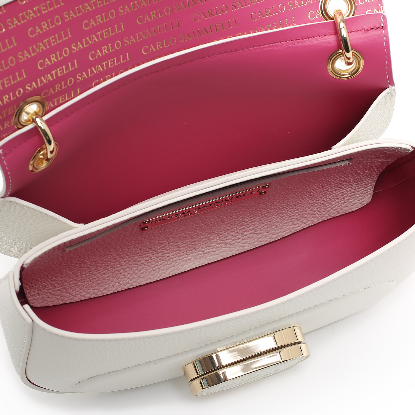 Кожаная сумка Carlo Salvatelli Madeleine gemma