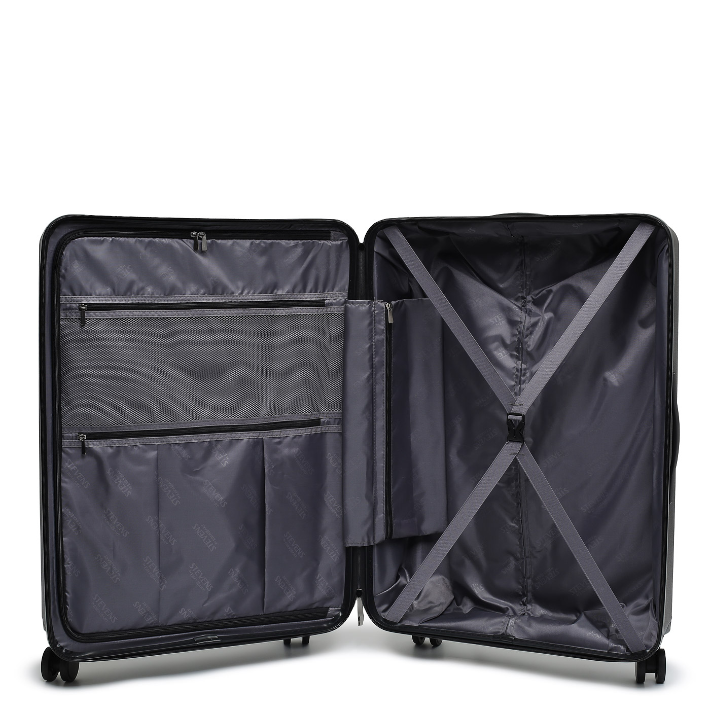 Чемодан большой L из полипропилена Stevens Chrome