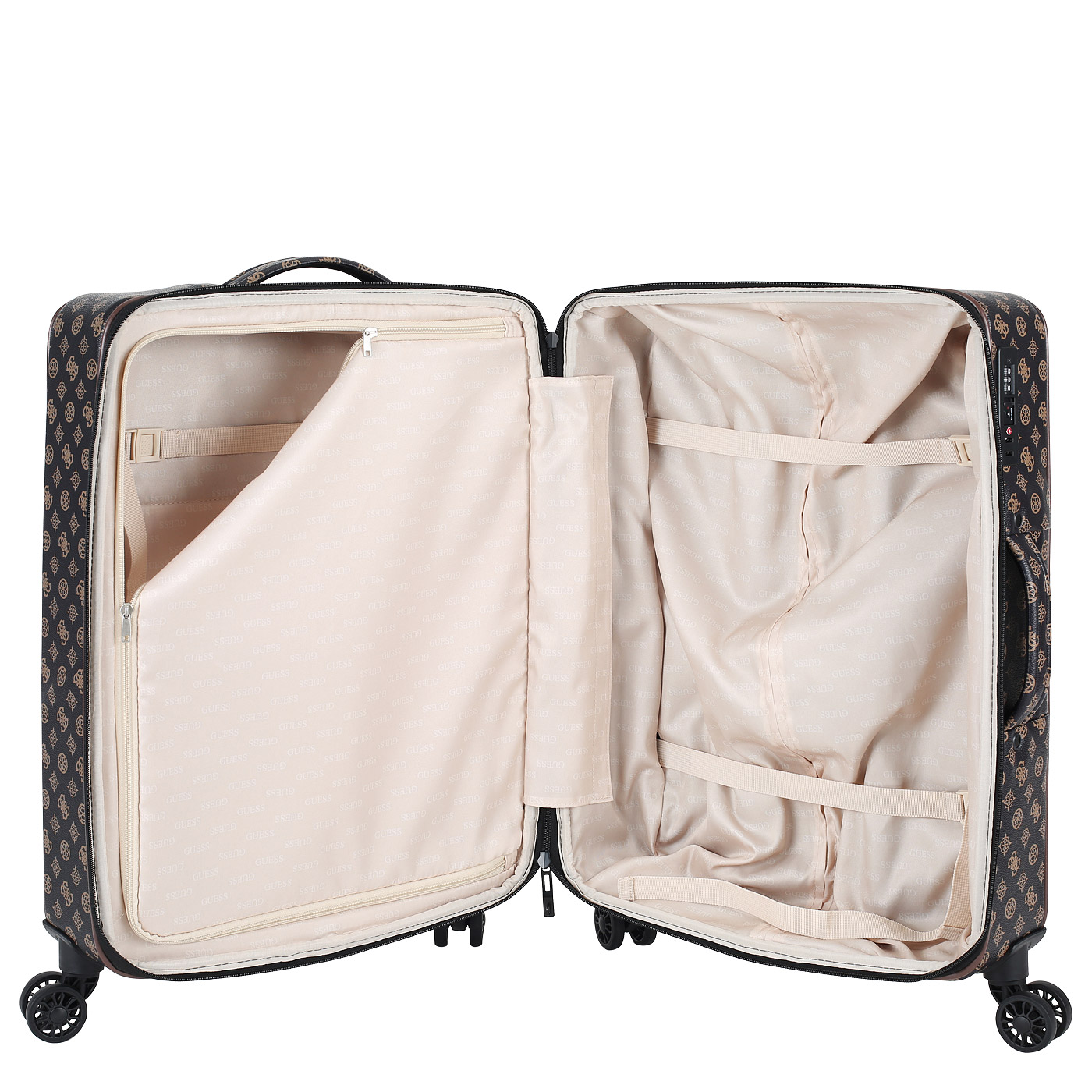 Чемодан тисненый Guess Peony