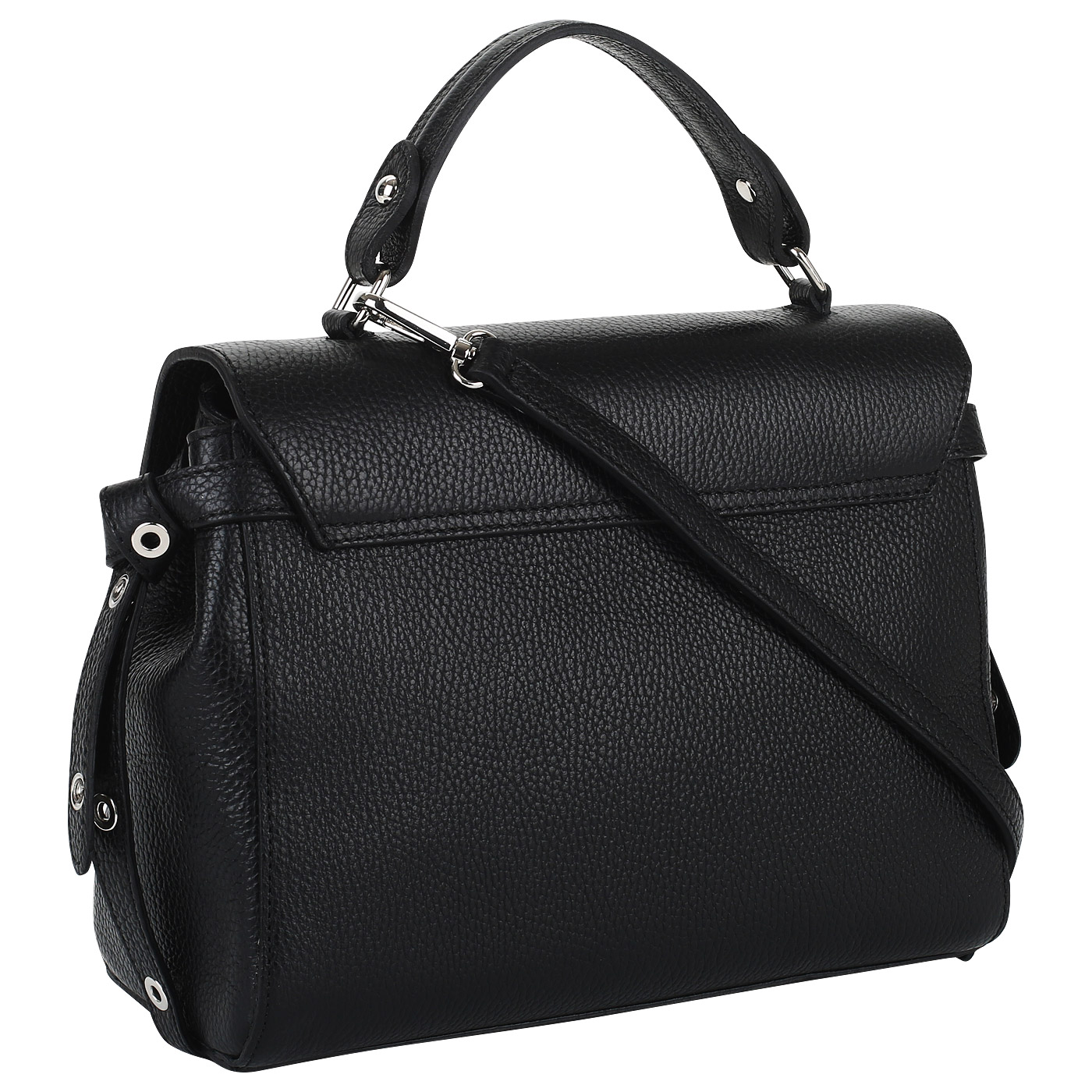 Черная кожаная сумка Piumelli Bruxelles