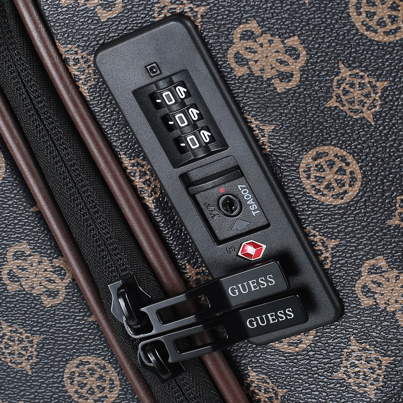 Чемодан тисненый Guess Peony