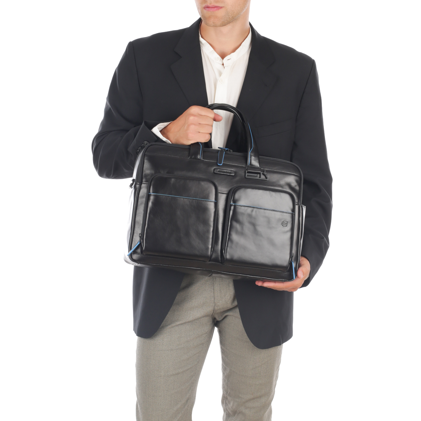 Сумка для ноутбука и документов Piquadro Blue square Revamp