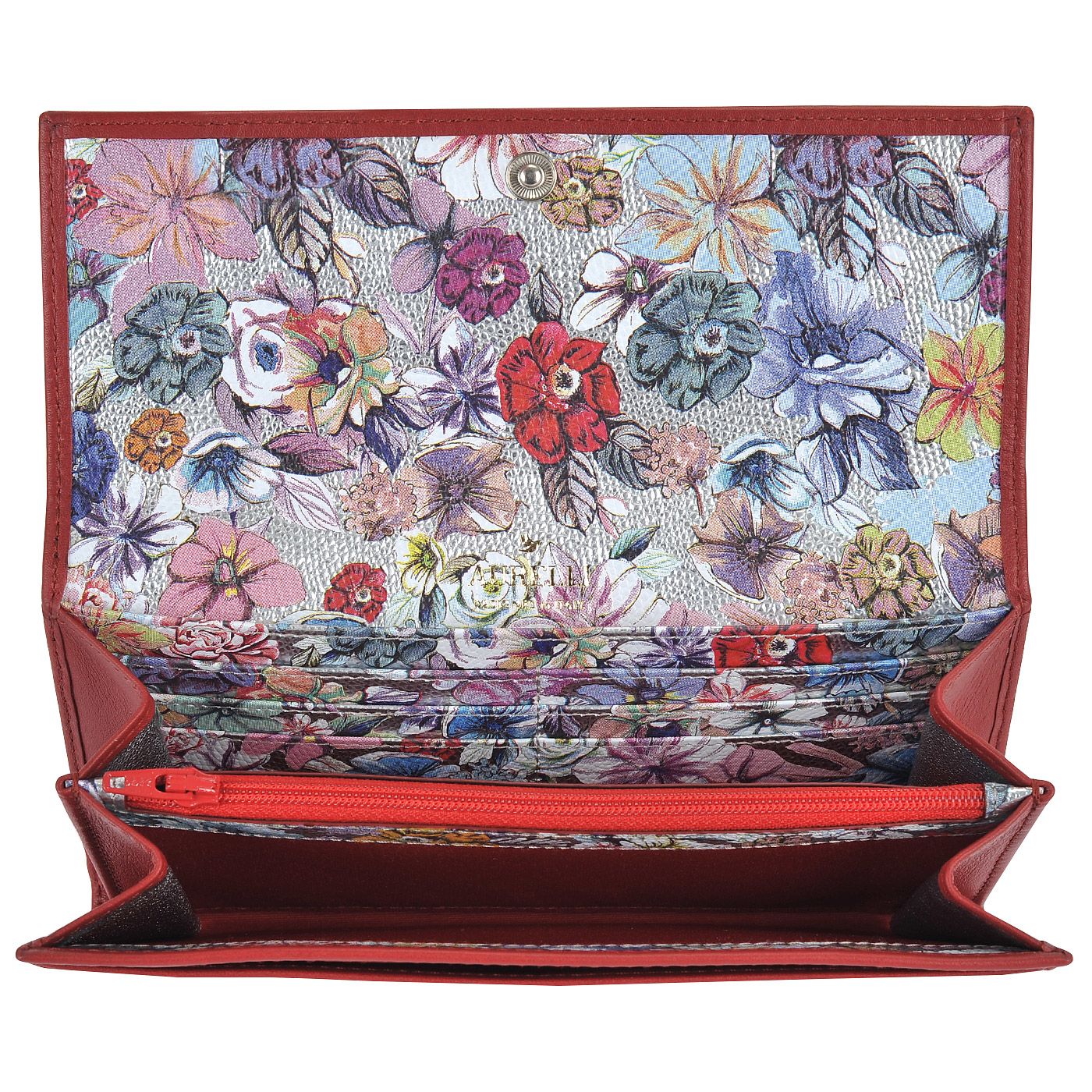 Женское кожаное портмоне с принтом Aurelli Luna fiore