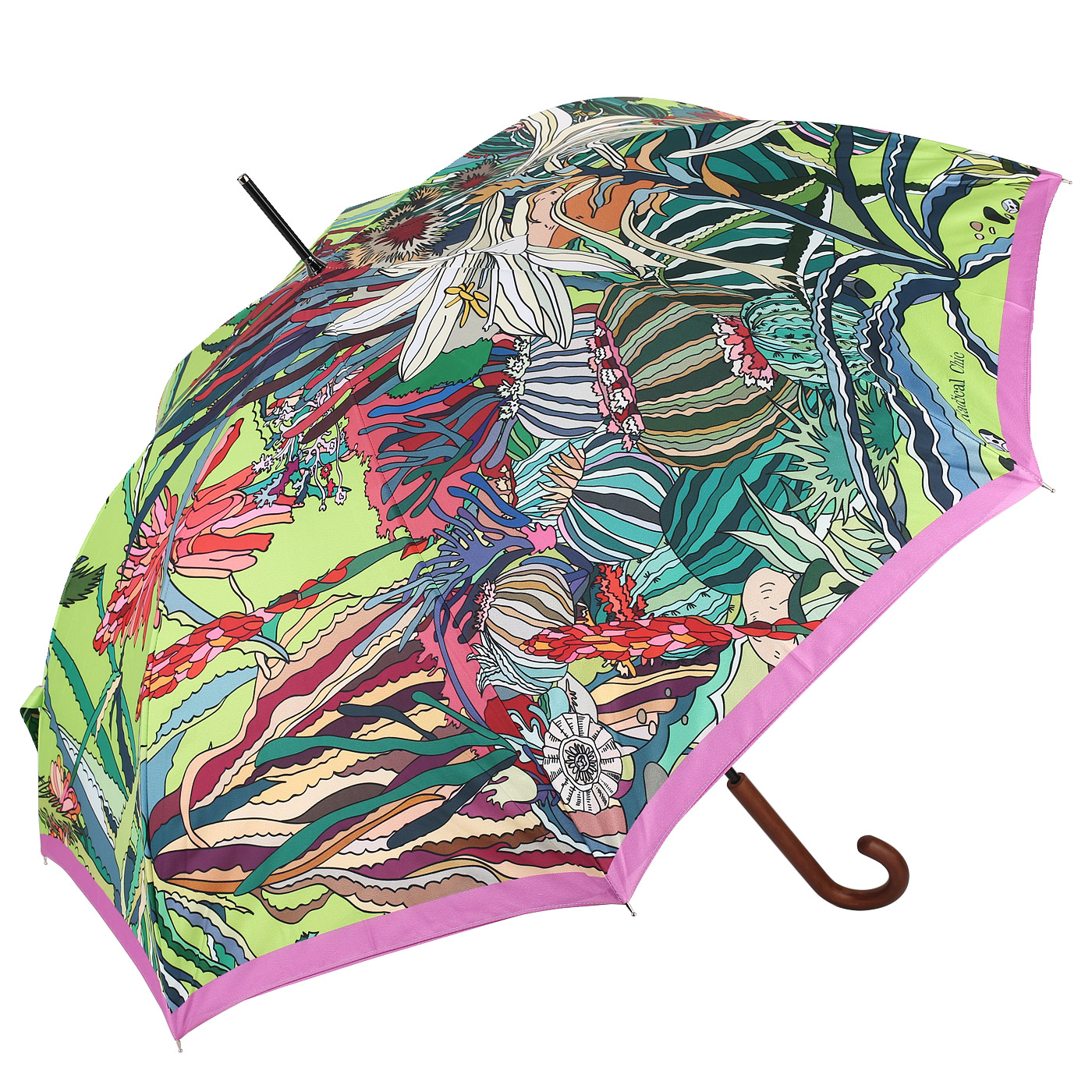 Зонт-трость с принтом Radical Chic Jungle Rave