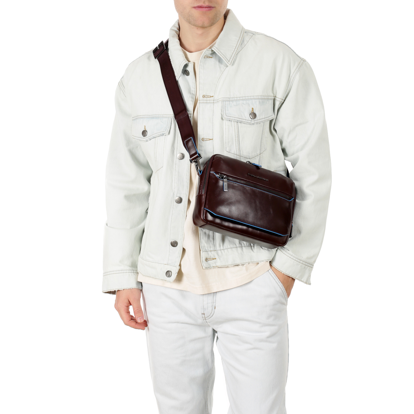 Сумка через плечо Piquadro Blue square