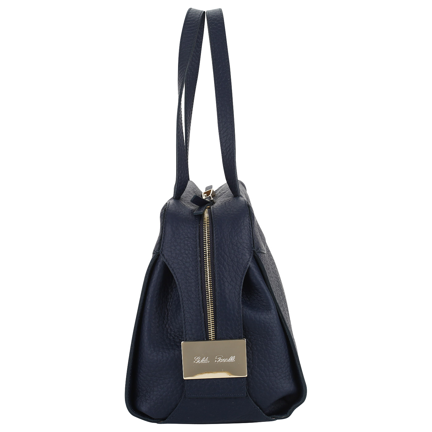 Синяя кожаная сумка Gilda Tonelli King Eco