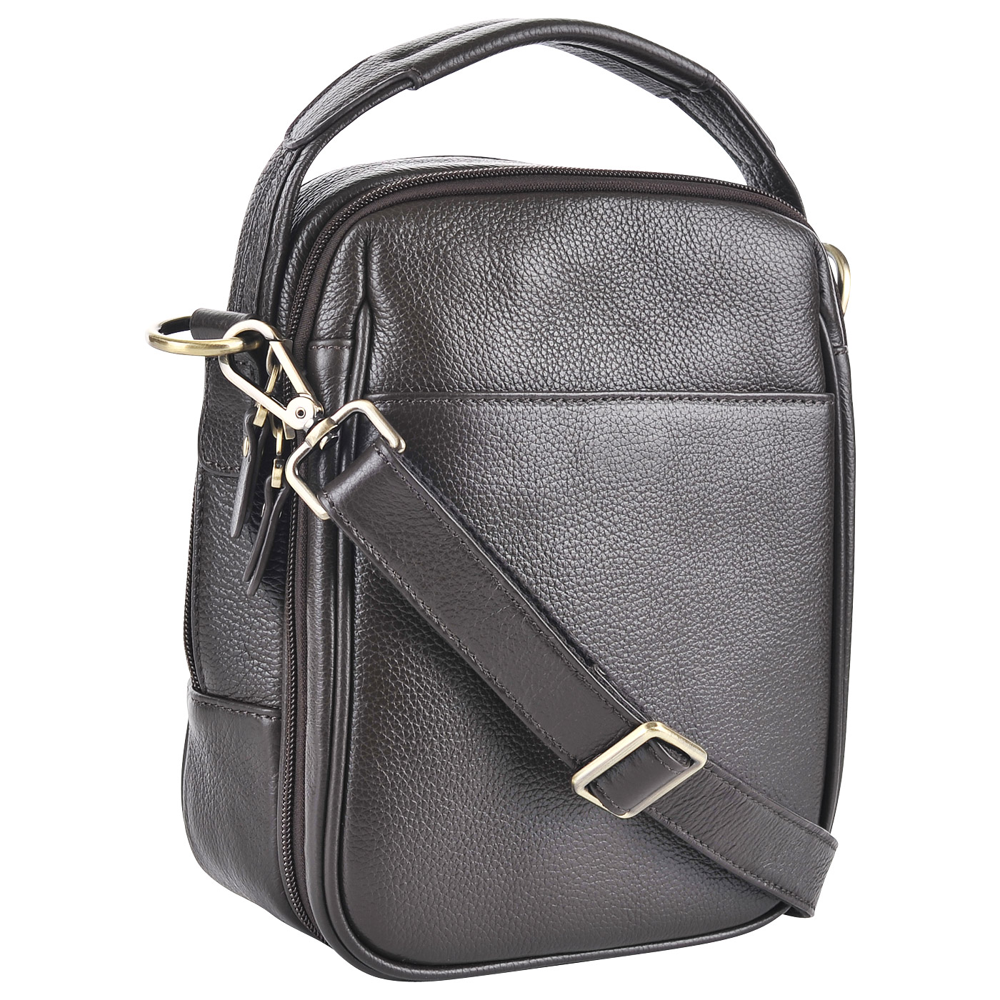 Мужская кожаная сумка через плечо Dr. Koffer 