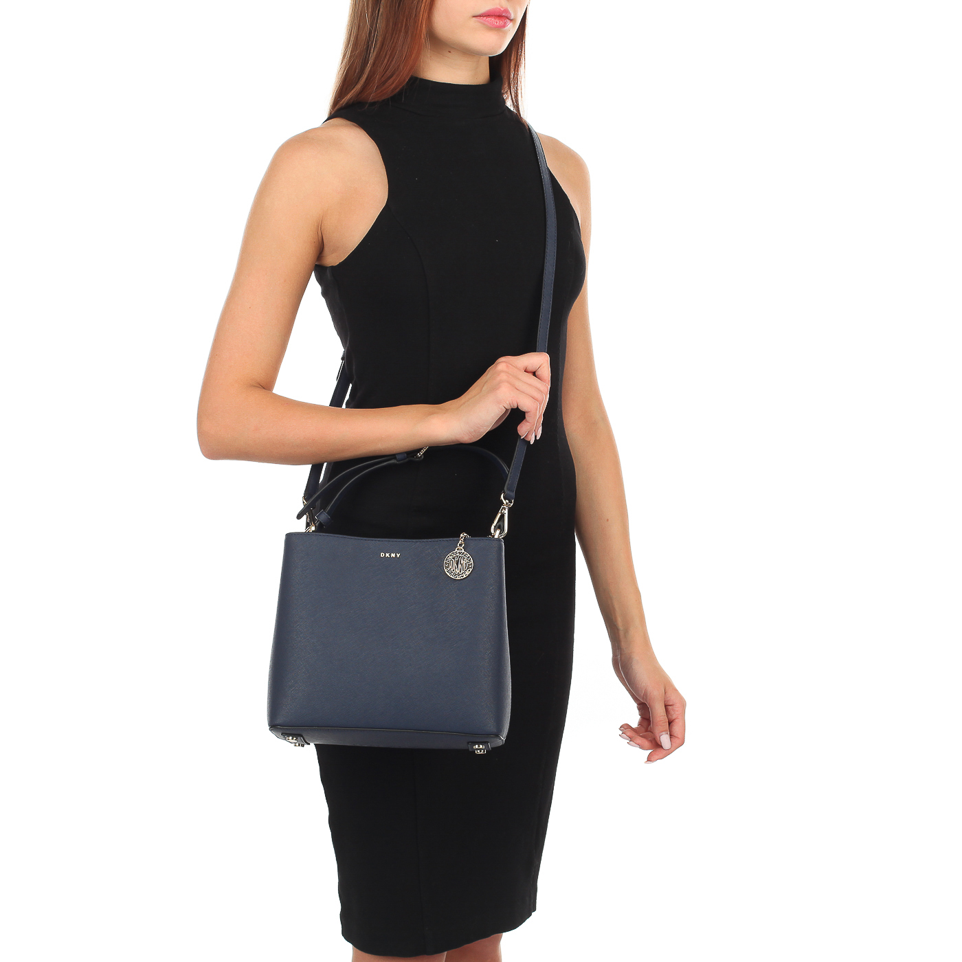 Сафьяновая сумочка DKNY Bryant