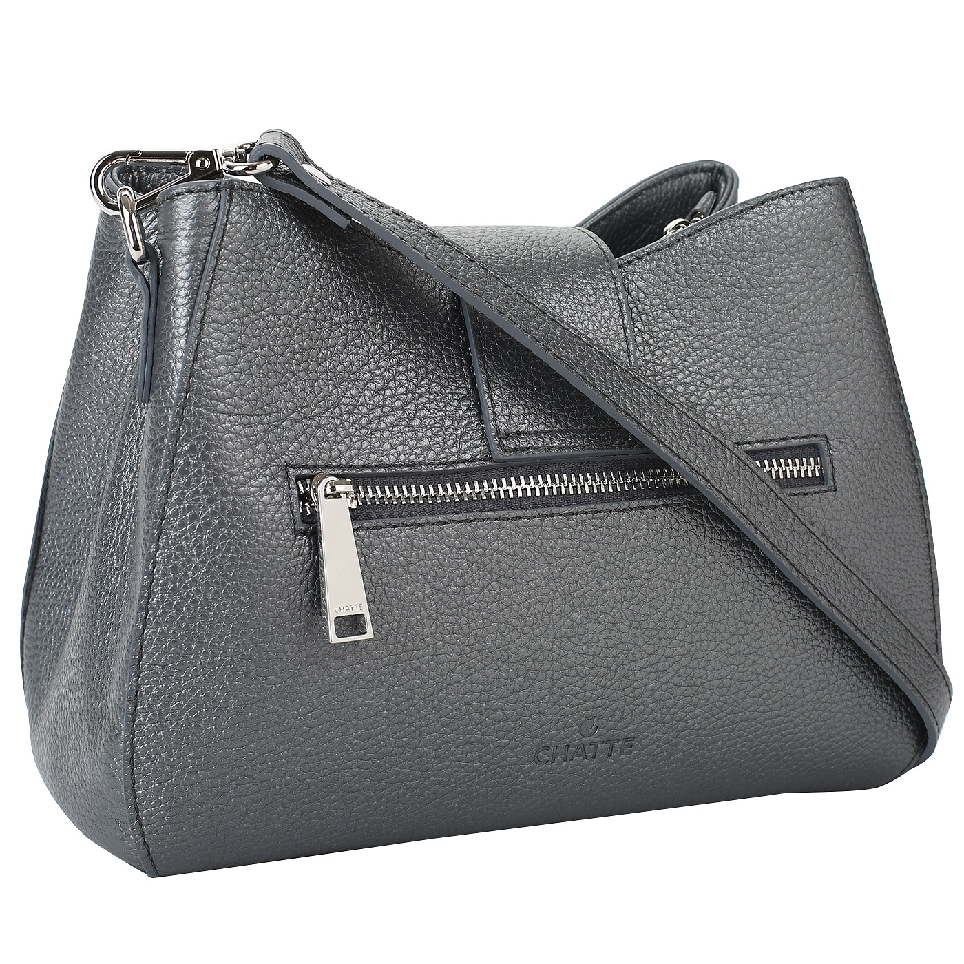 Сумочка из металлизированной кожи Chatte 