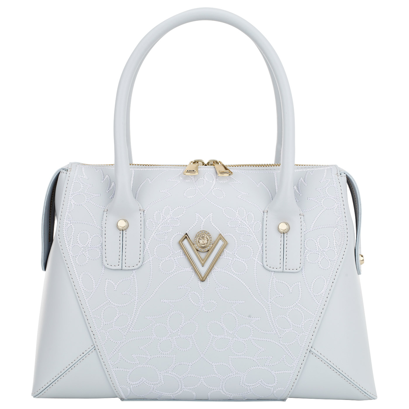 Valentino Orlandi Сумка из кожи с вышивкой