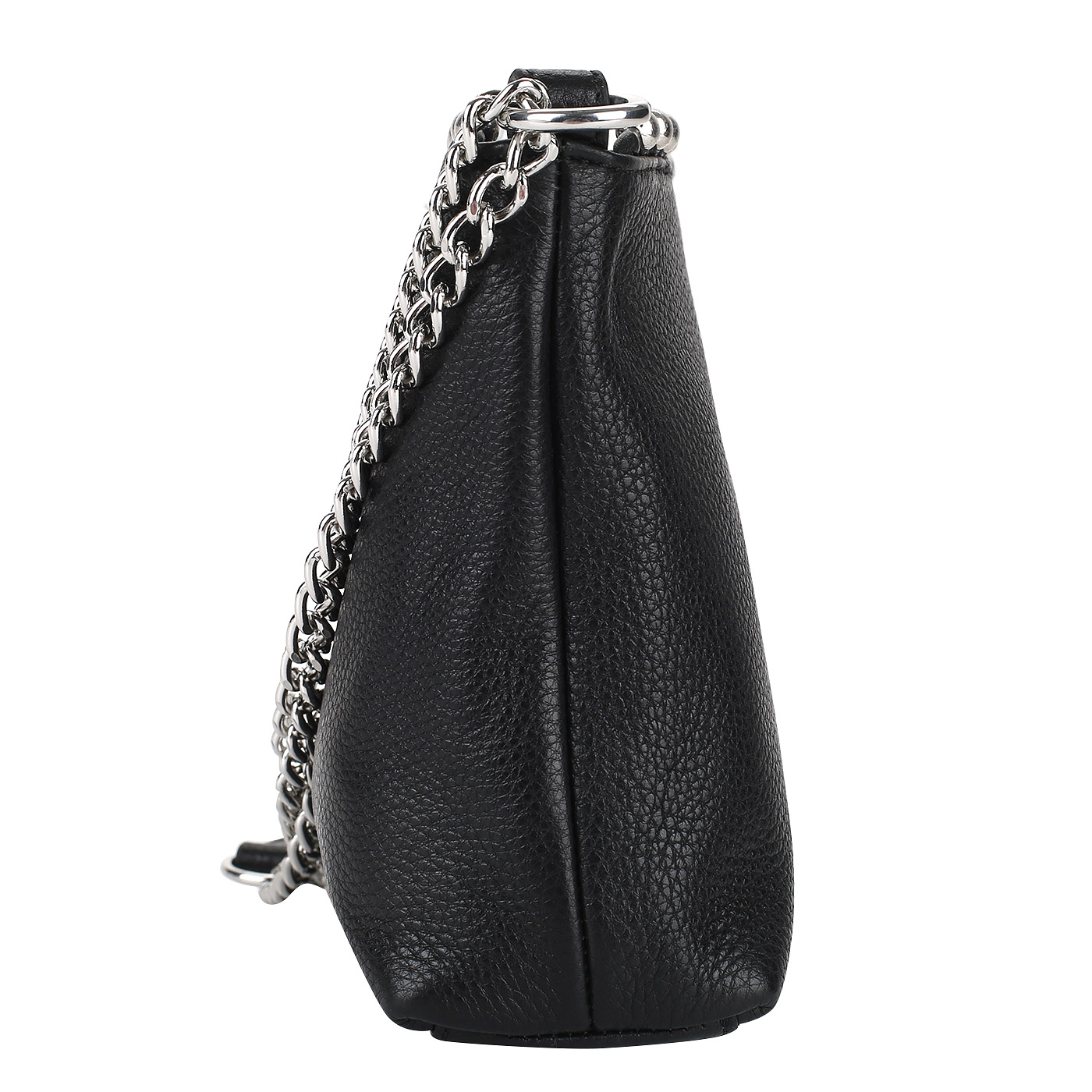 Черная женская сумочка из натуральной кожи Love Moschino Pallina