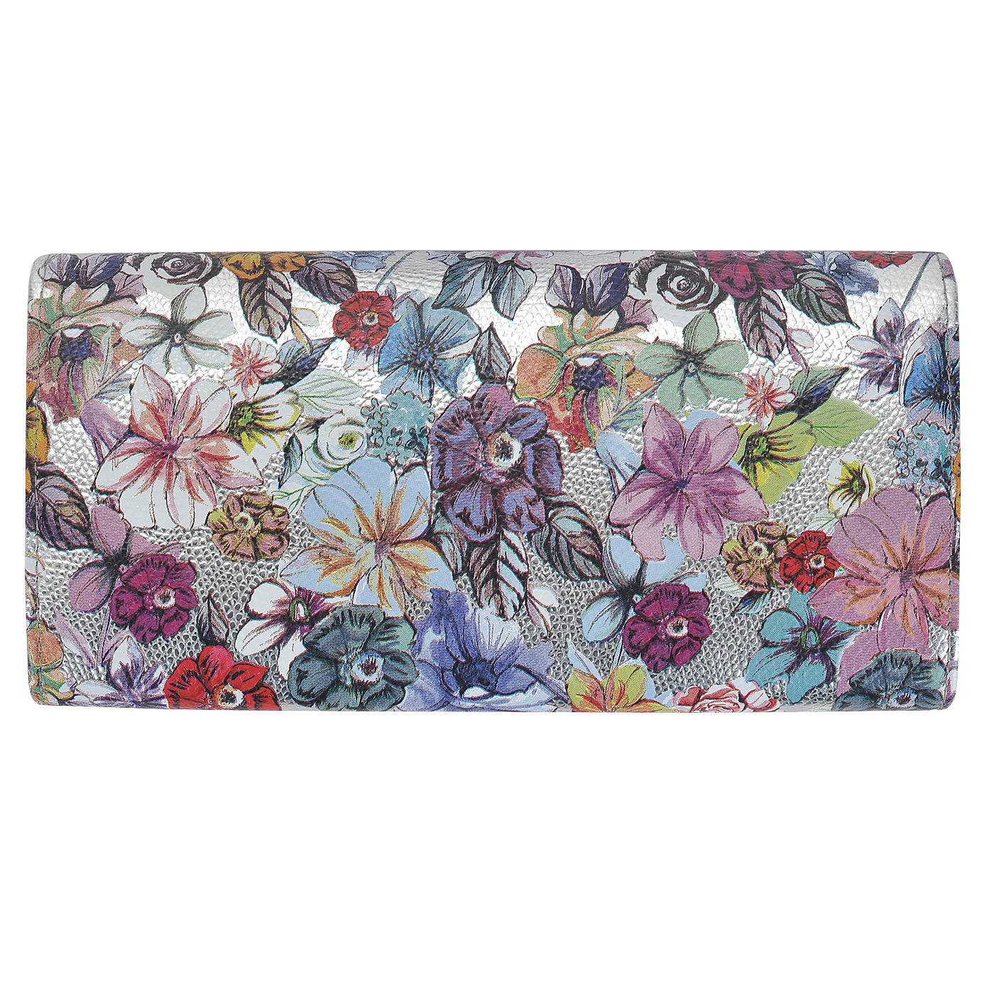 Женское кожаное портмоне с принтом Aurelli Luna fiore