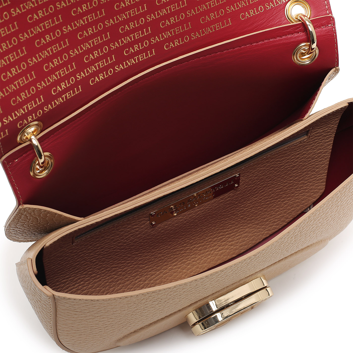 Кожаная сумка Carlo Salvatelli Madeleine cervino