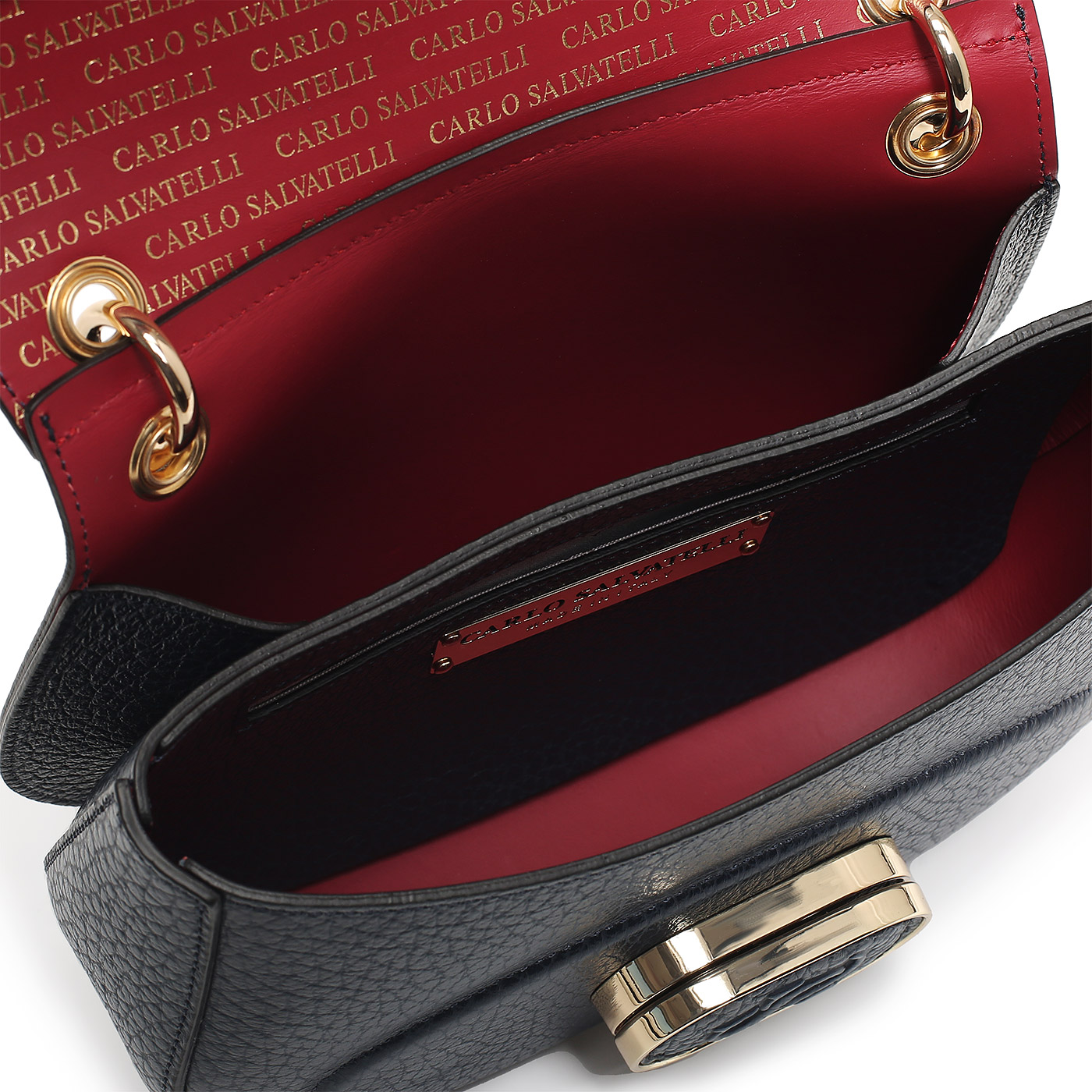 Кожаная сумка Carlo Salvatelli Madeleine cervino