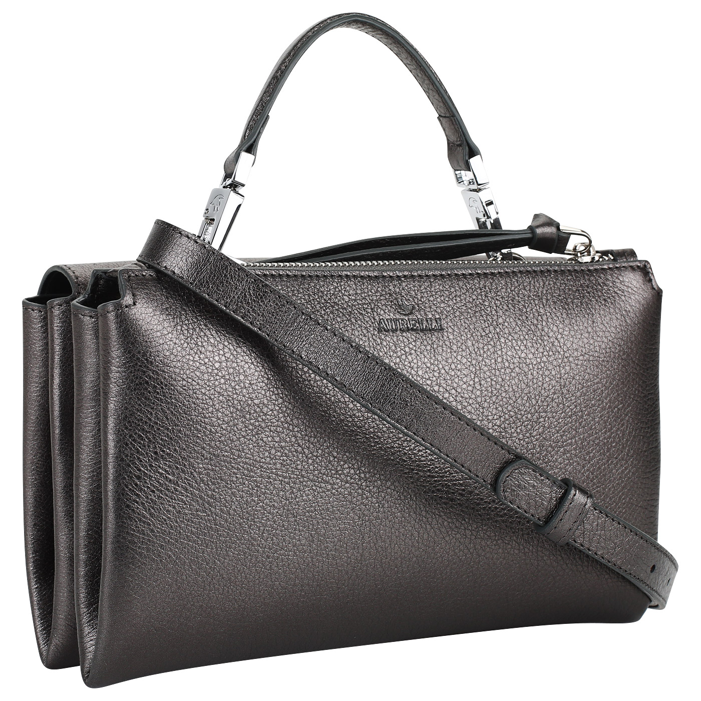 Кожаная сумочка с двумя отделами Aurelli Mini bag