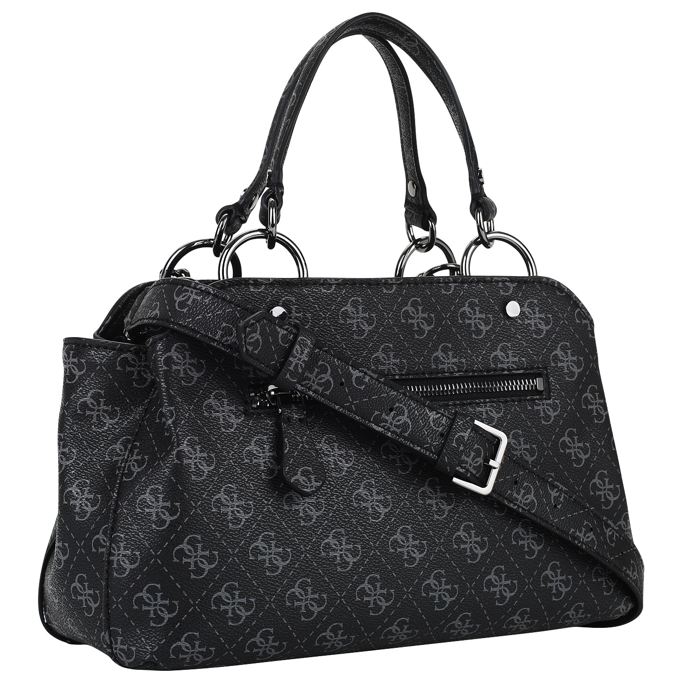 Черная сумка с тремя отделами Guess Affair