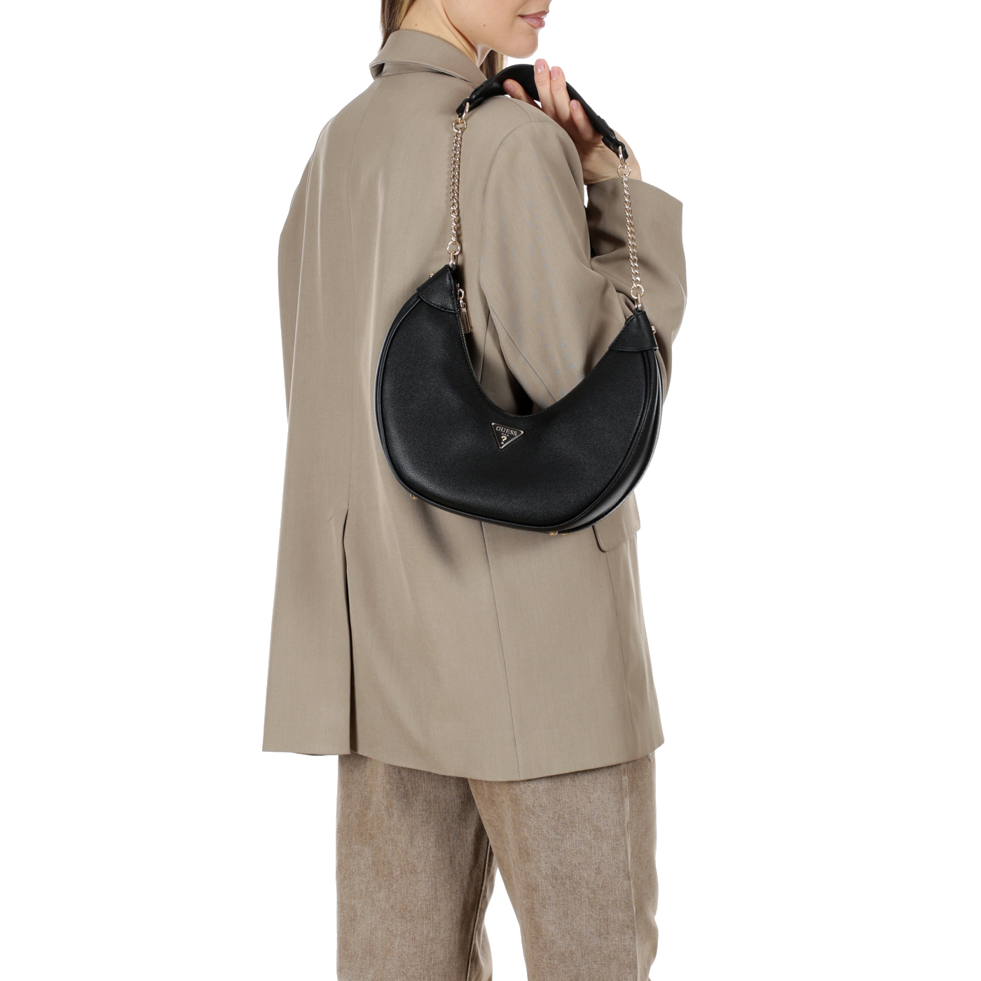 Сумка с ручкой-цепью Guess Fedora Hobo