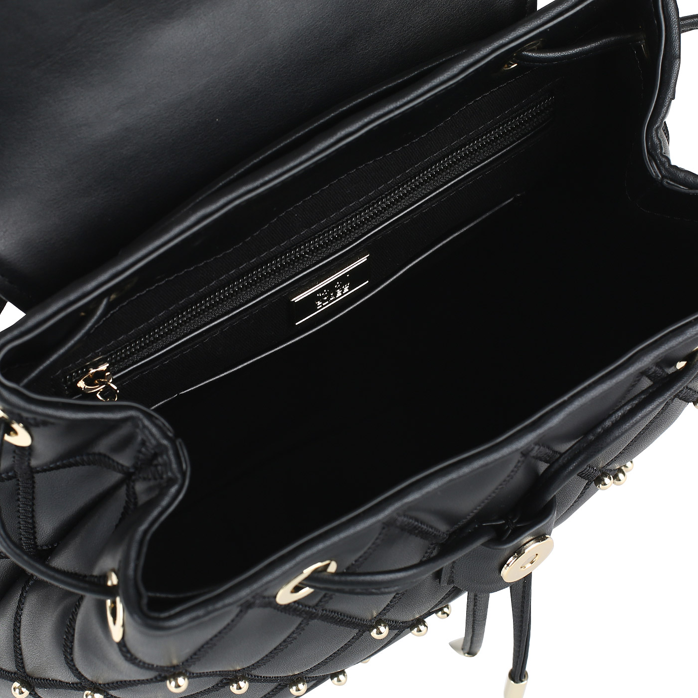 Черный стеганый рюкзак Cavalli Class Joile