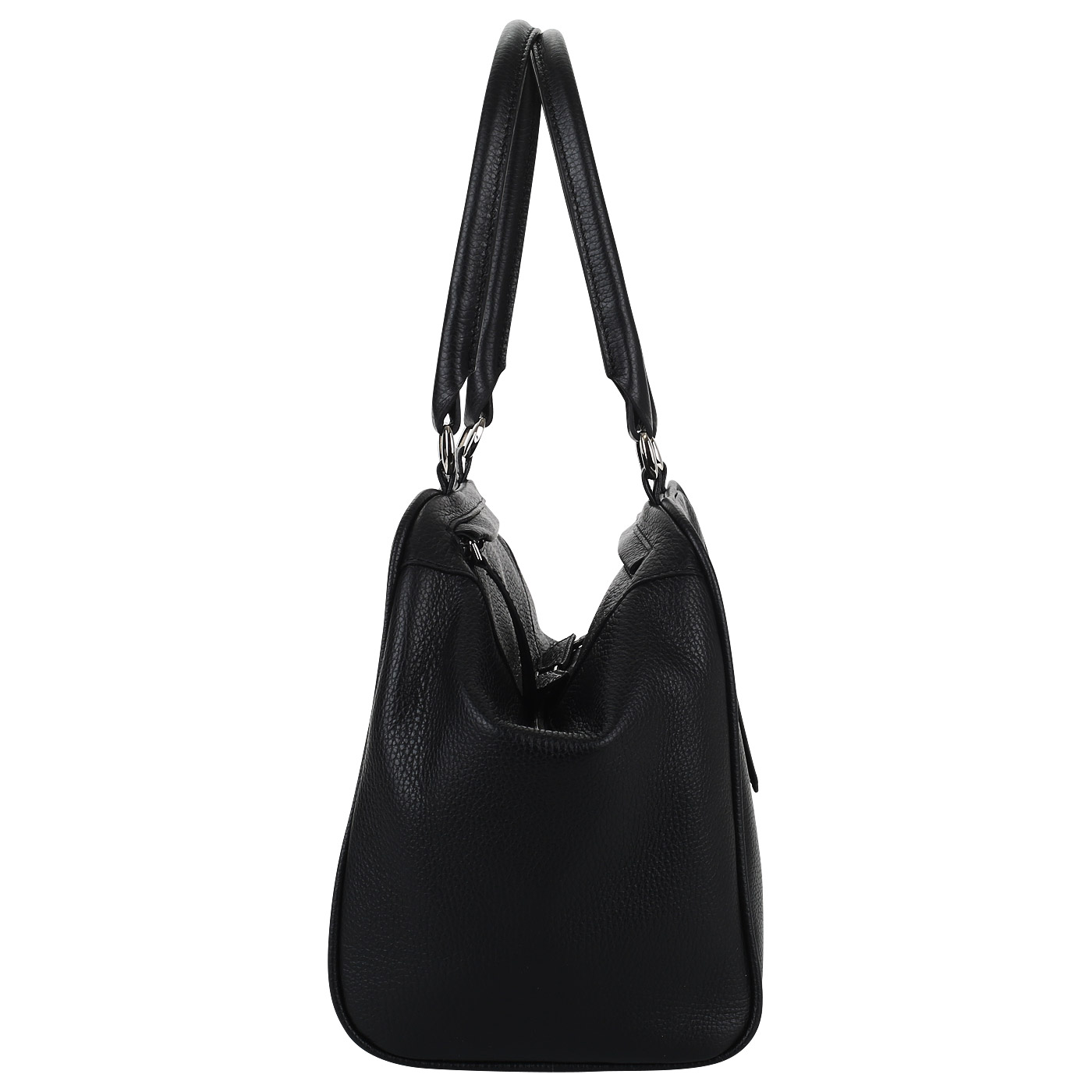 Черная кожаная сумка Chatte Marseille