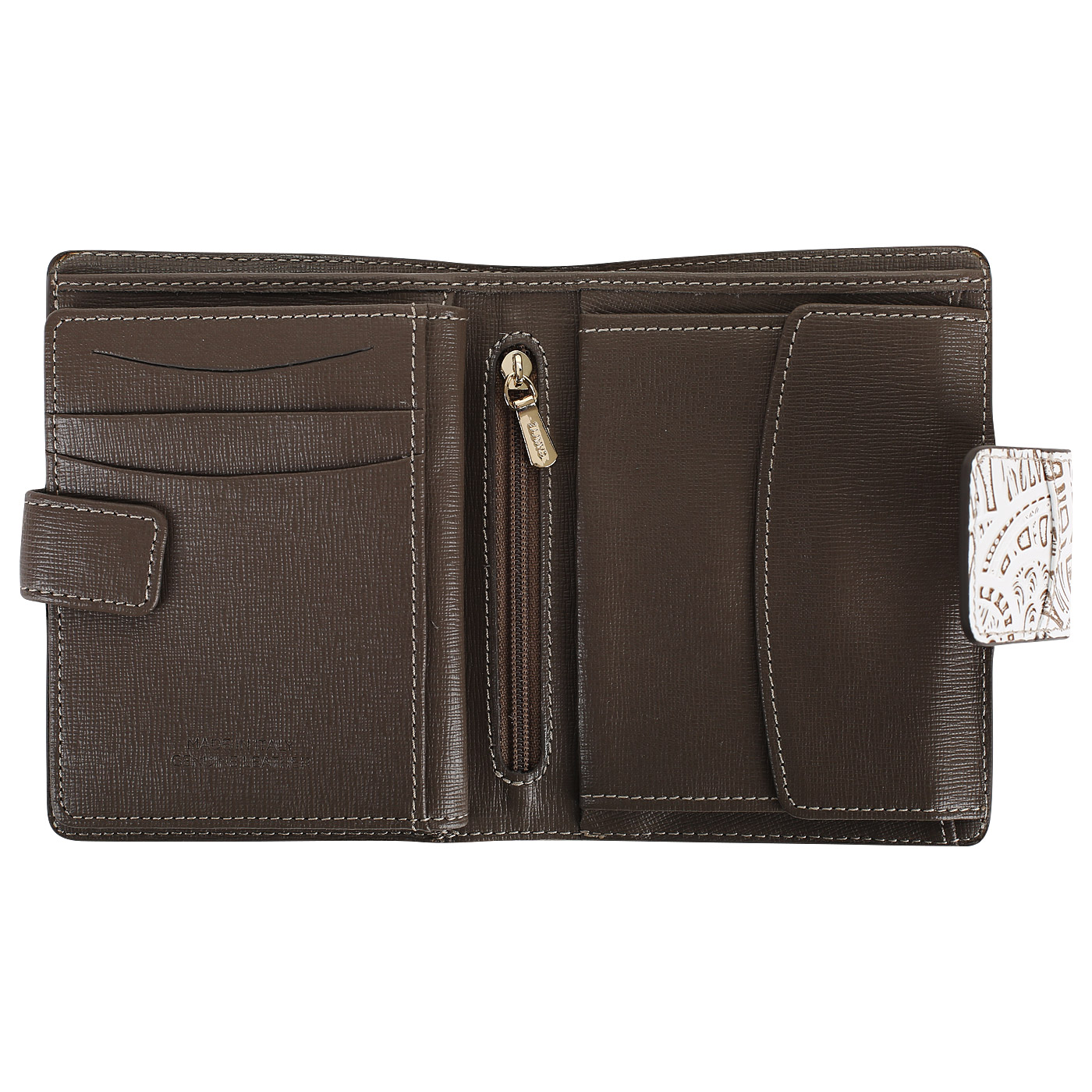 Тисненый кожаный кошелек Chatte Bloom