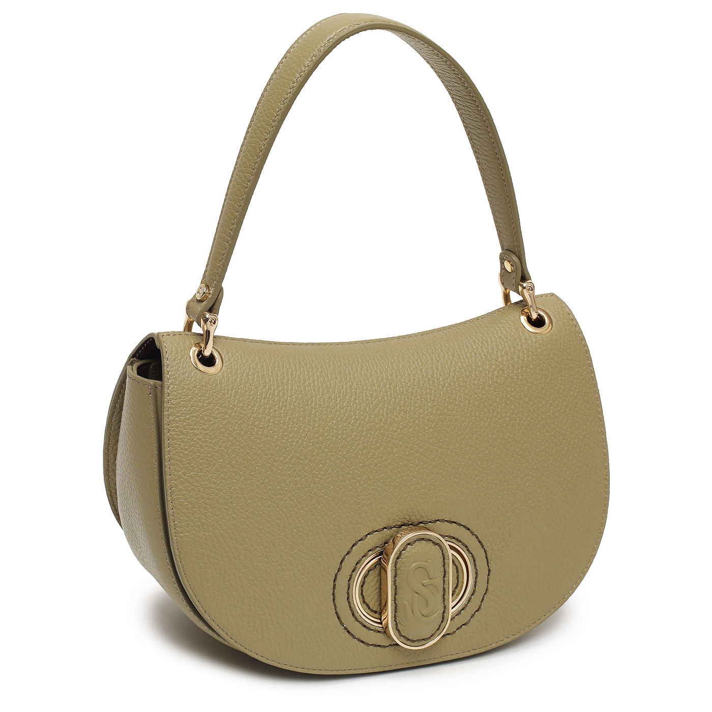 Кожаная сумка Carlo Salvatelli Madeleine gemma