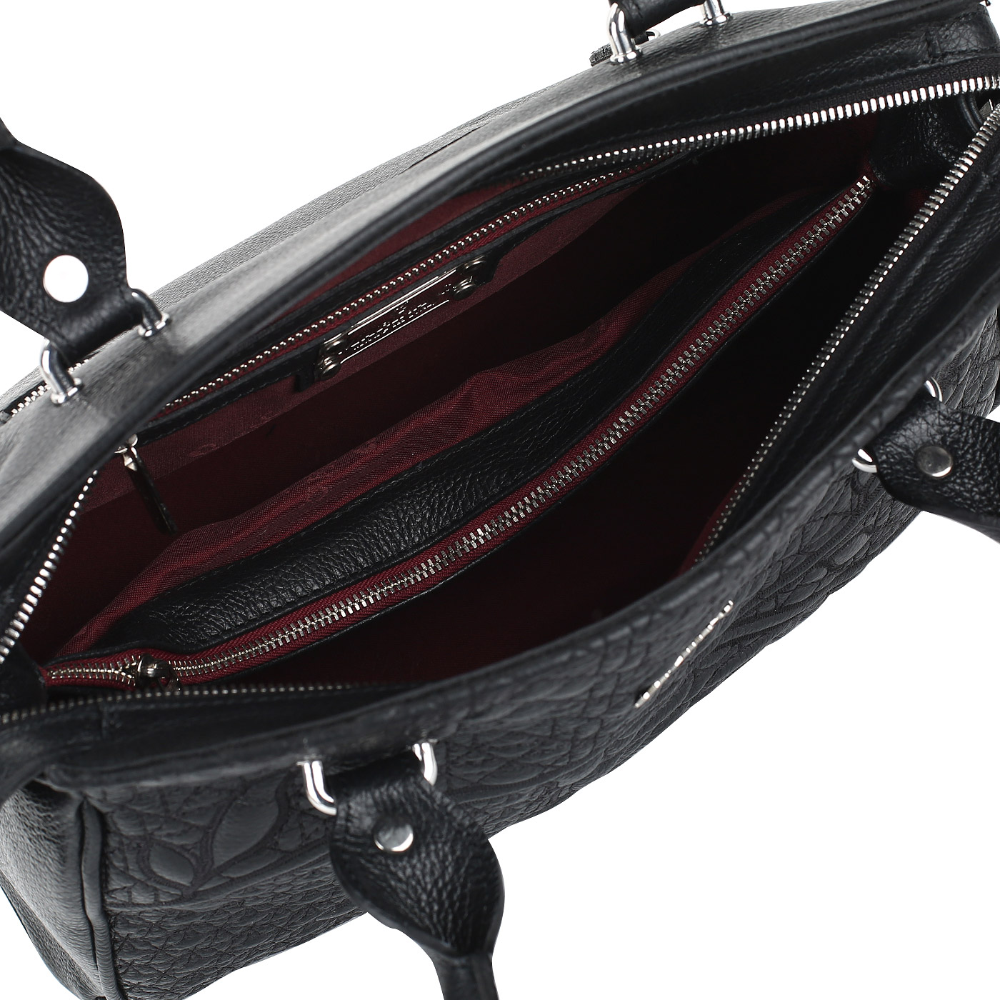 Кожаная сумка с длинными ручками Marina Creazioni 