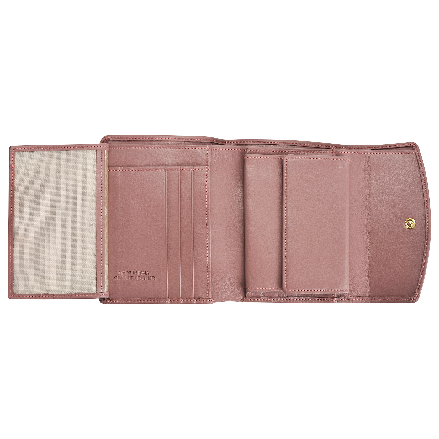 Женское кожаное портмоне на кнопке Chatte Zoe