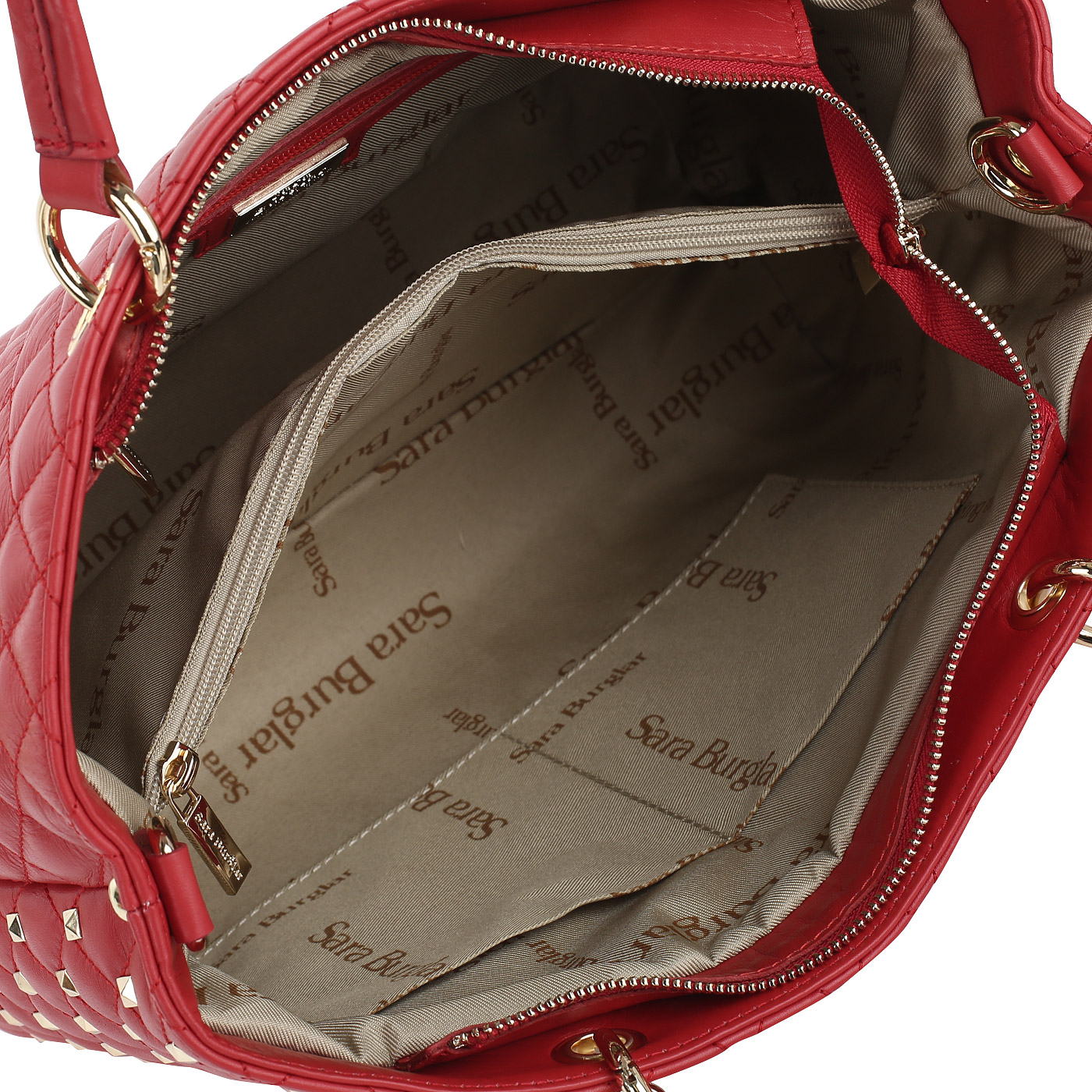 Кожаная сумка с плечевым ремешком Sara Burglar Nelly Star