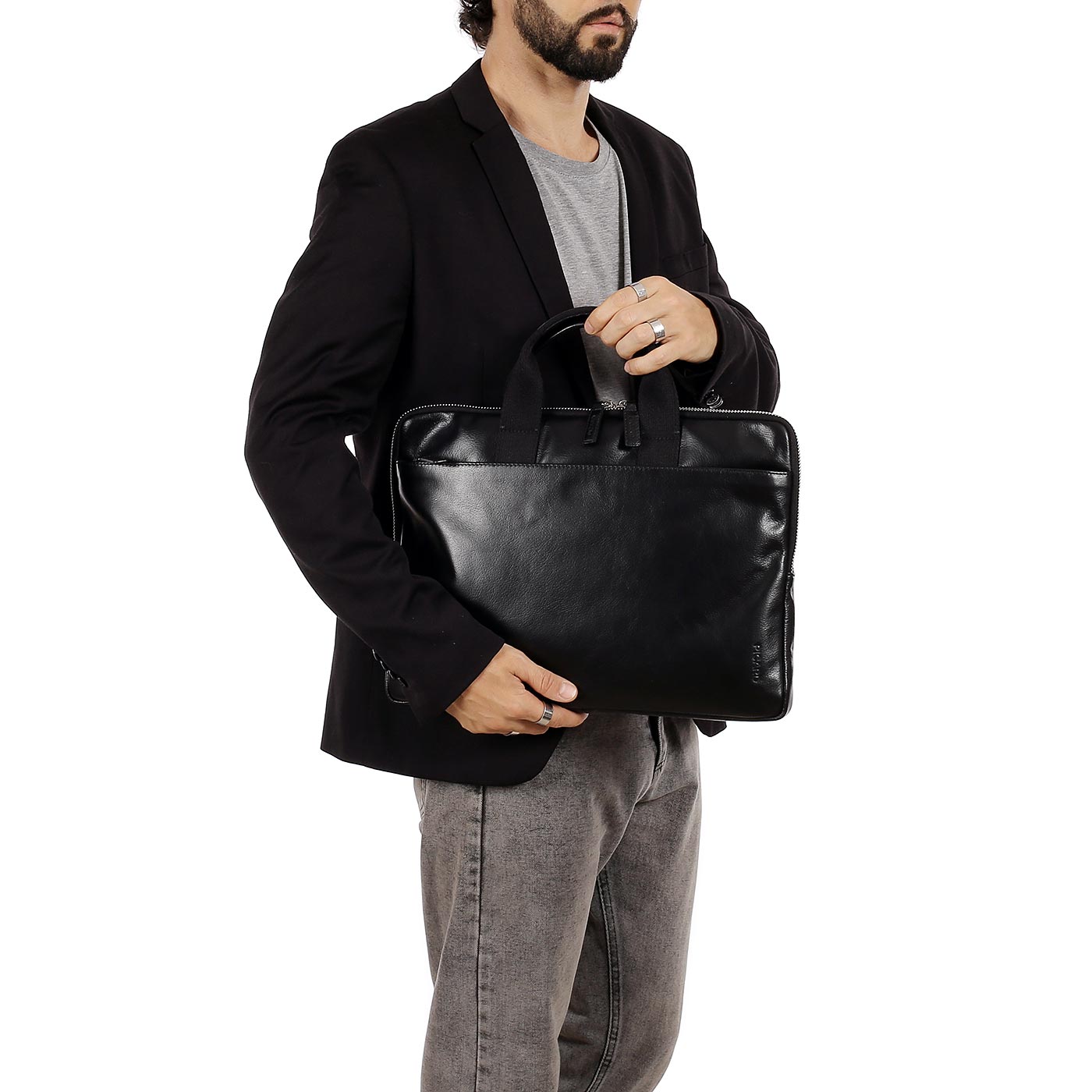 Кожаная сумка для документов и ноутбука Picard Buddy