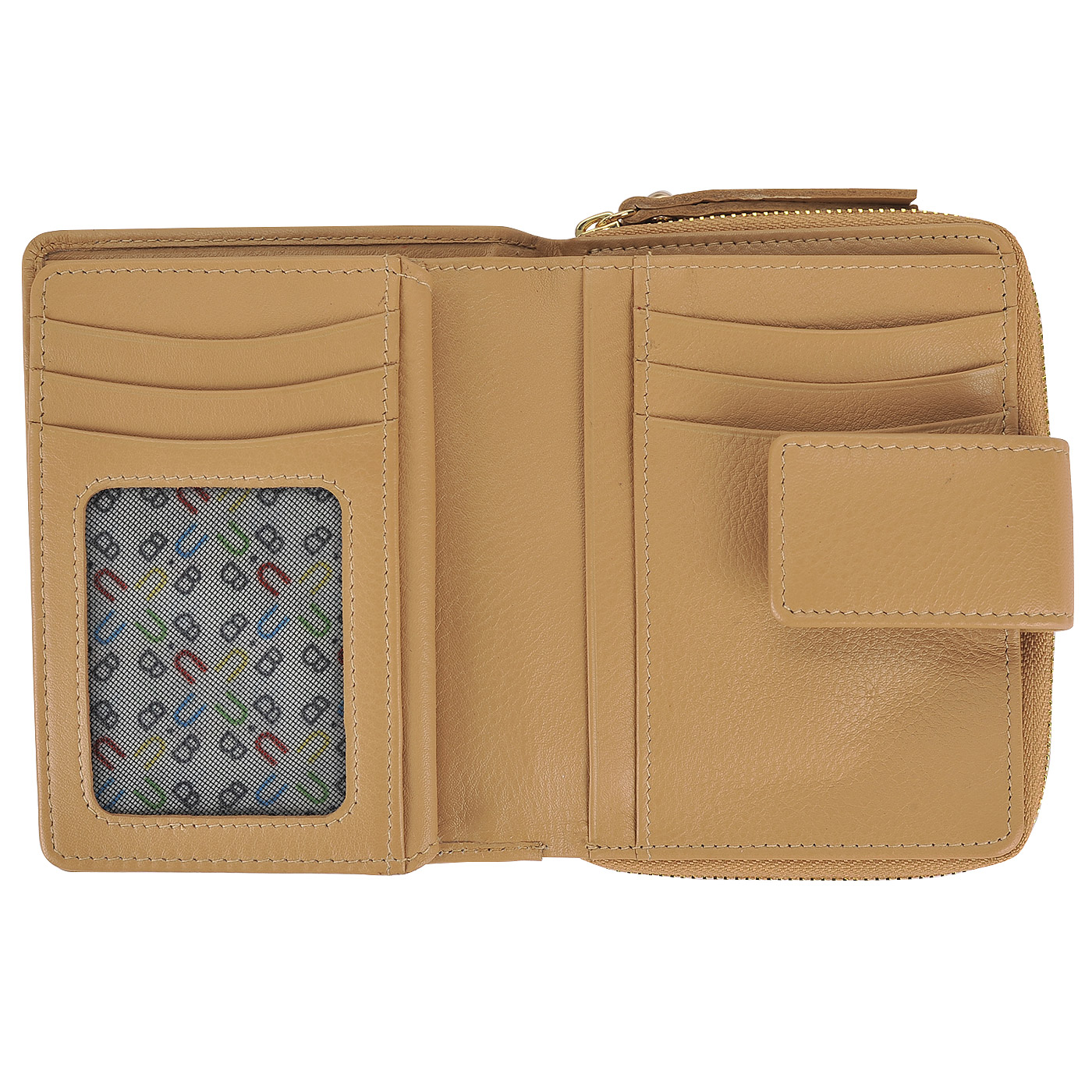 Бежевое женское портмоне из натуральной кожи Braun Buffel Miami