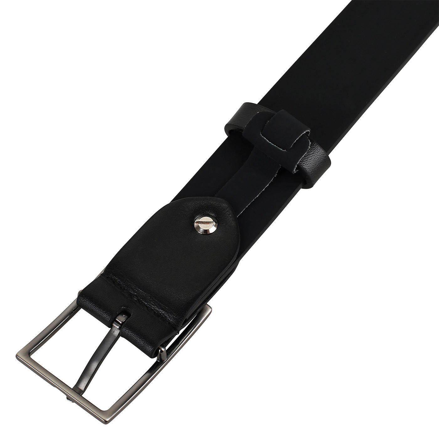 Ремень из чёрной кожи Mayrhoff 