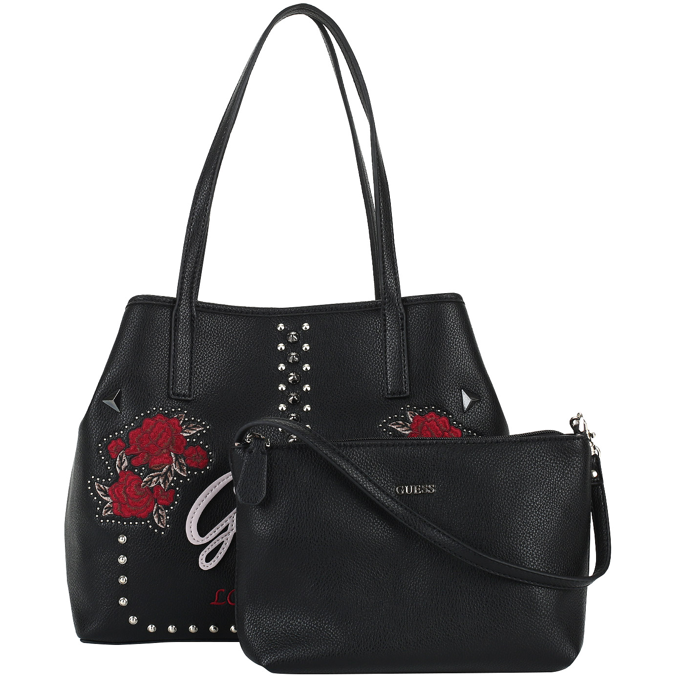 Вместительная сумка с вышивкой Guess Vikky