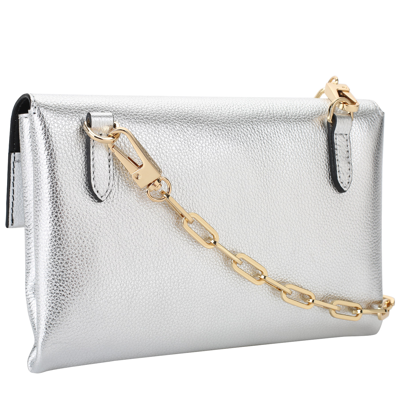 Серебристая сумочка Coccinelle Arlettis