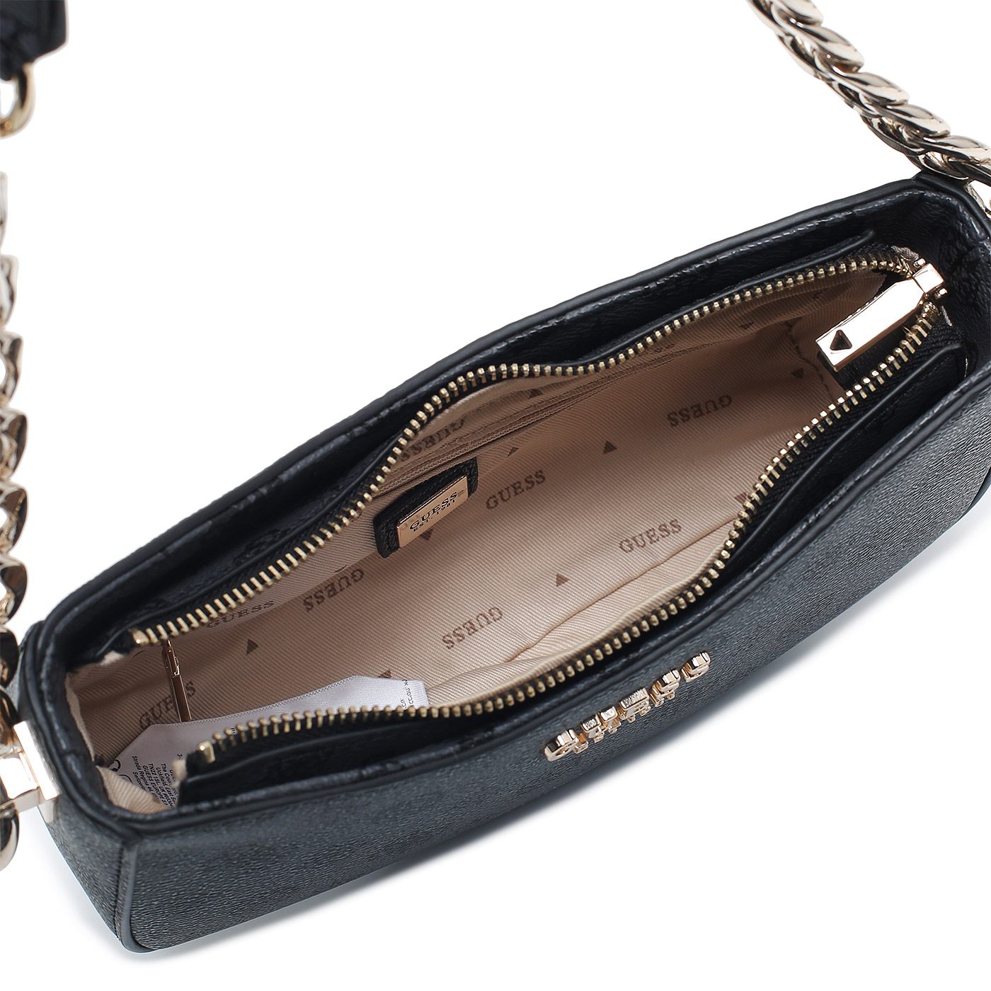 Сумка с ручкой-цепью Guess Evelune