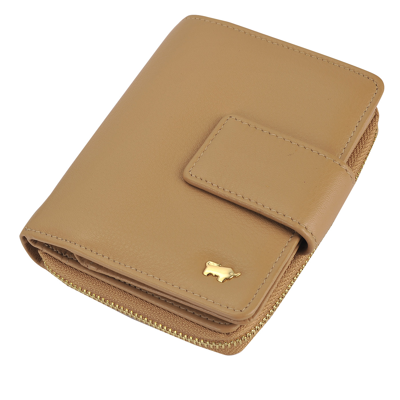Бежевое женское портмоне из натуральной кожи Braun Buffel Miami