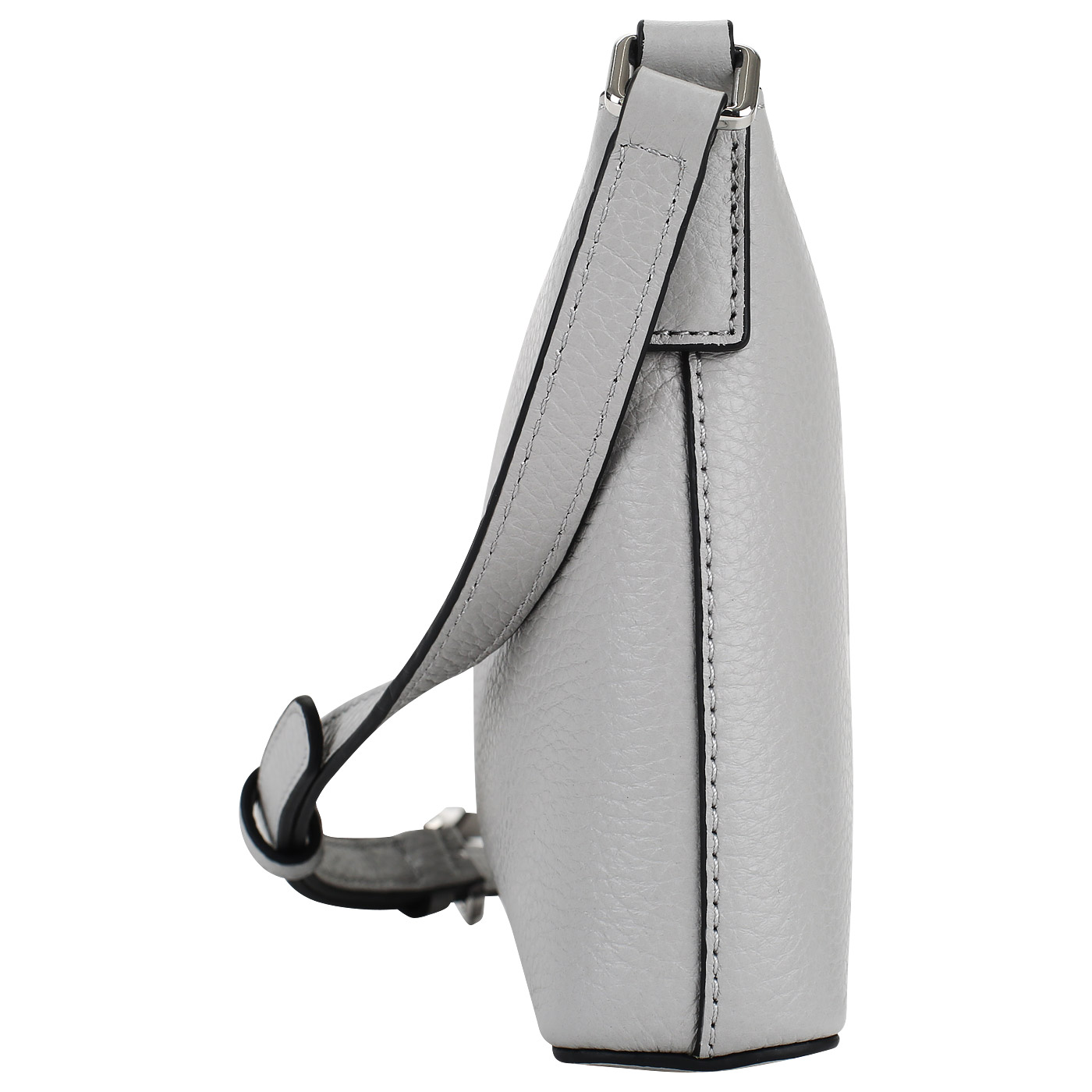 Серая кожаная сумочка DKNY Commuter