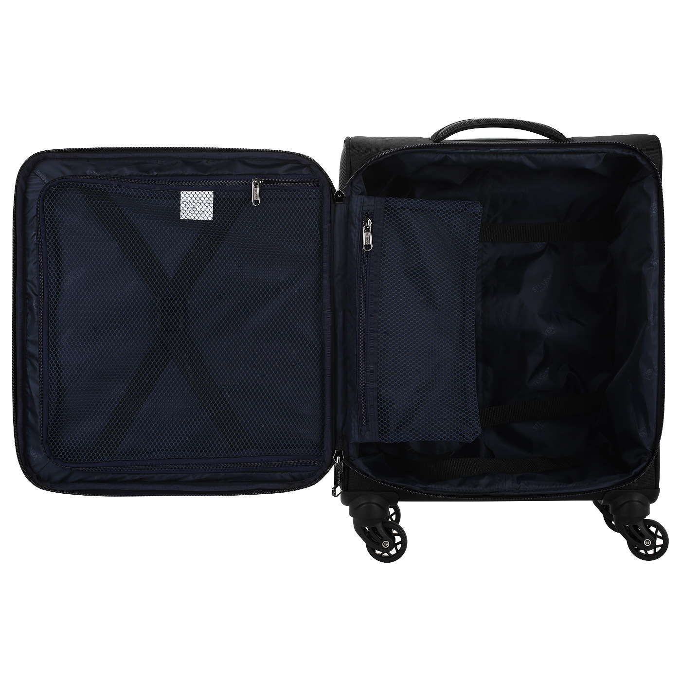 Чемодан маленький S тканевый с кодовым замком Stevens Urban