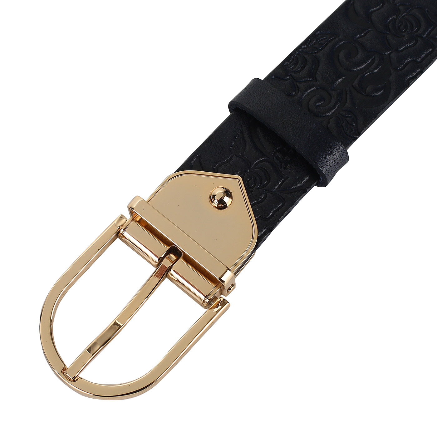 Ремень из кожи с тиснением Chatte 