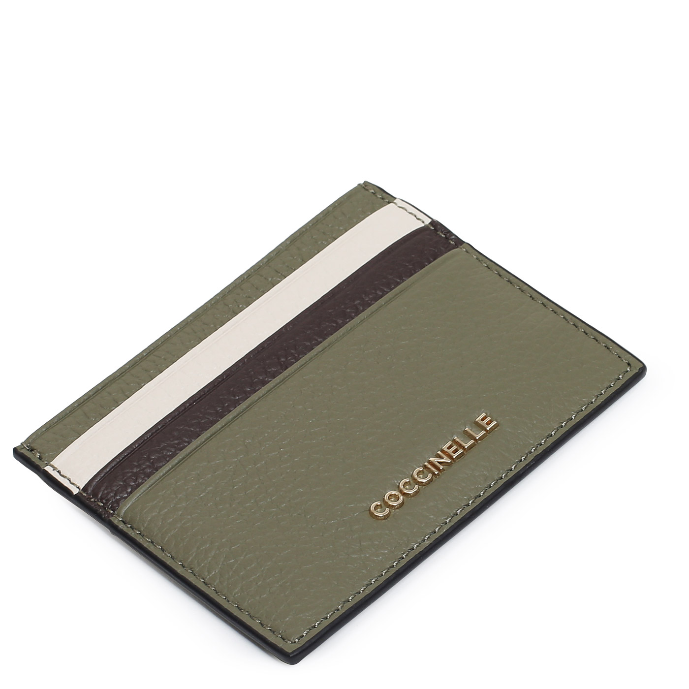 Кожаная визитница Coccinelle Metallic Tricolor